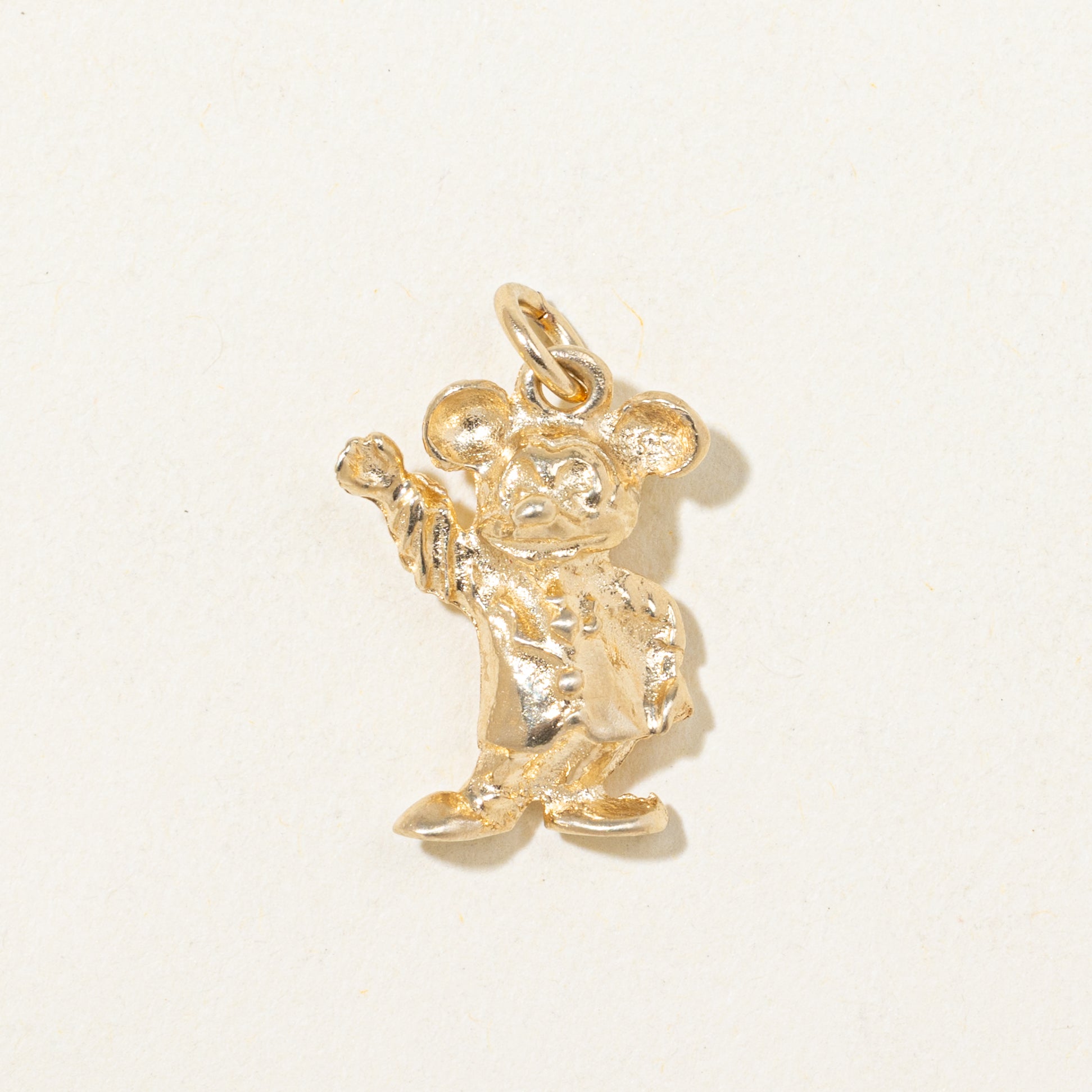 Breloque Mickey Mouse Disney en or jaune 14 carats