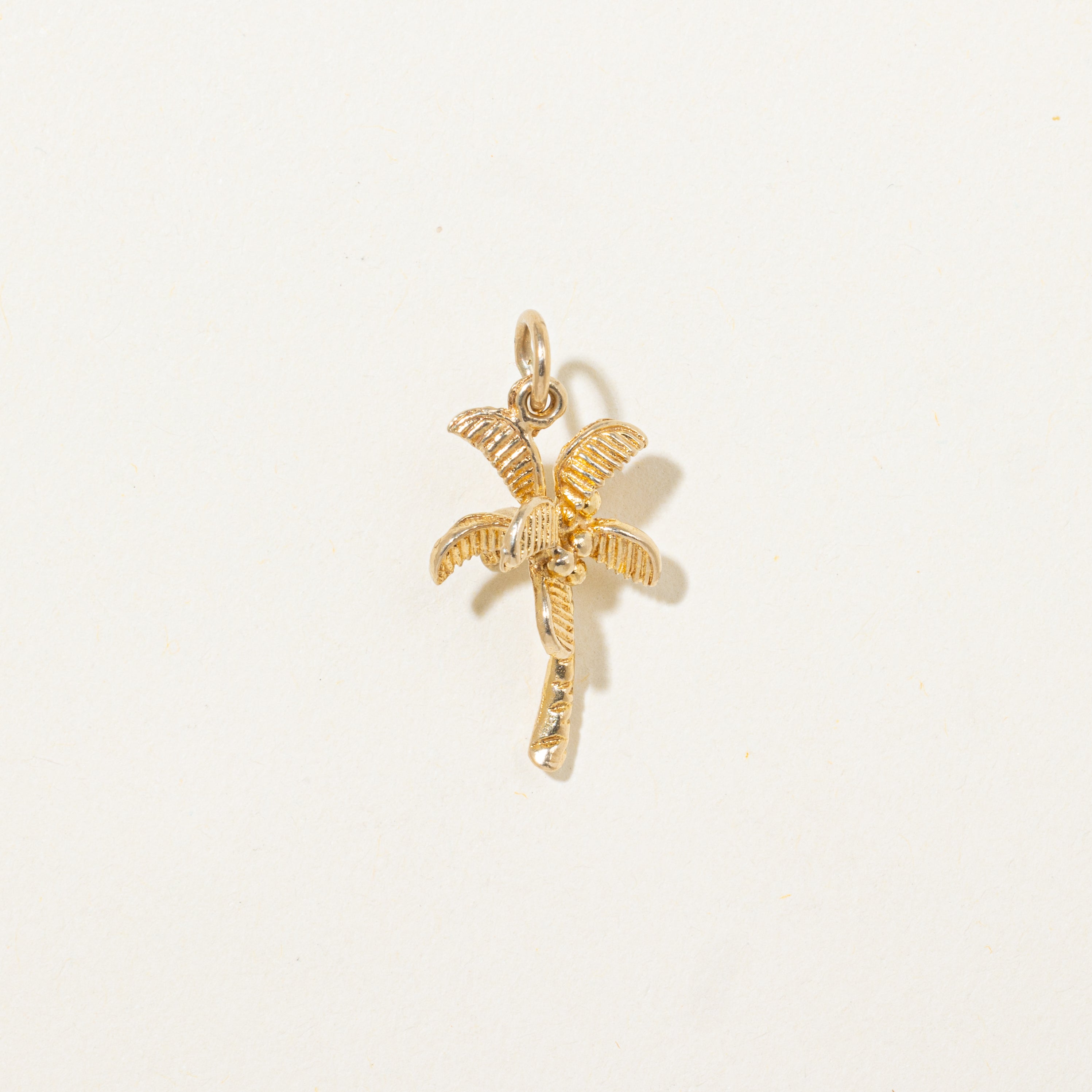10k Yellow Gold Palm Tree Charm