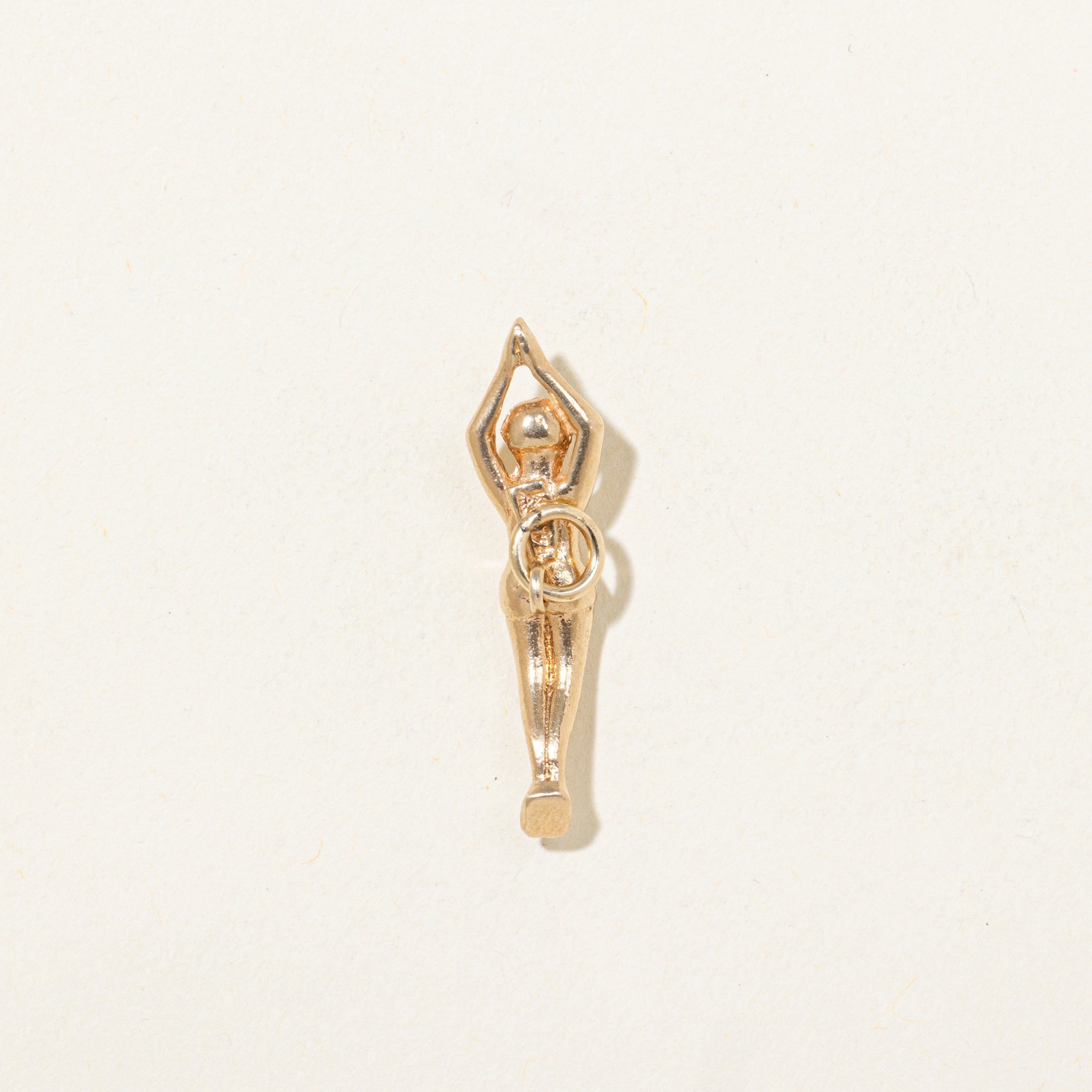 14k Yellow Gold Diver Charm