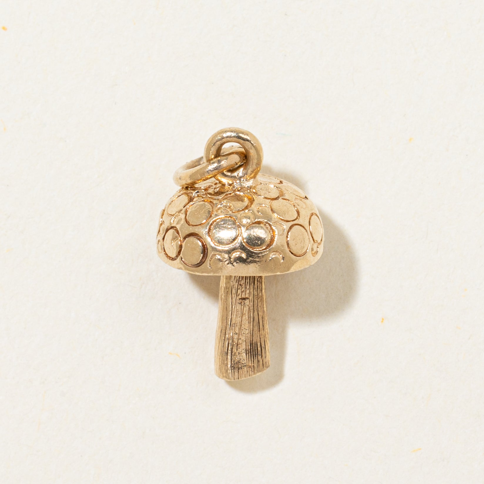10k Yellow Gold Mushroom Charm