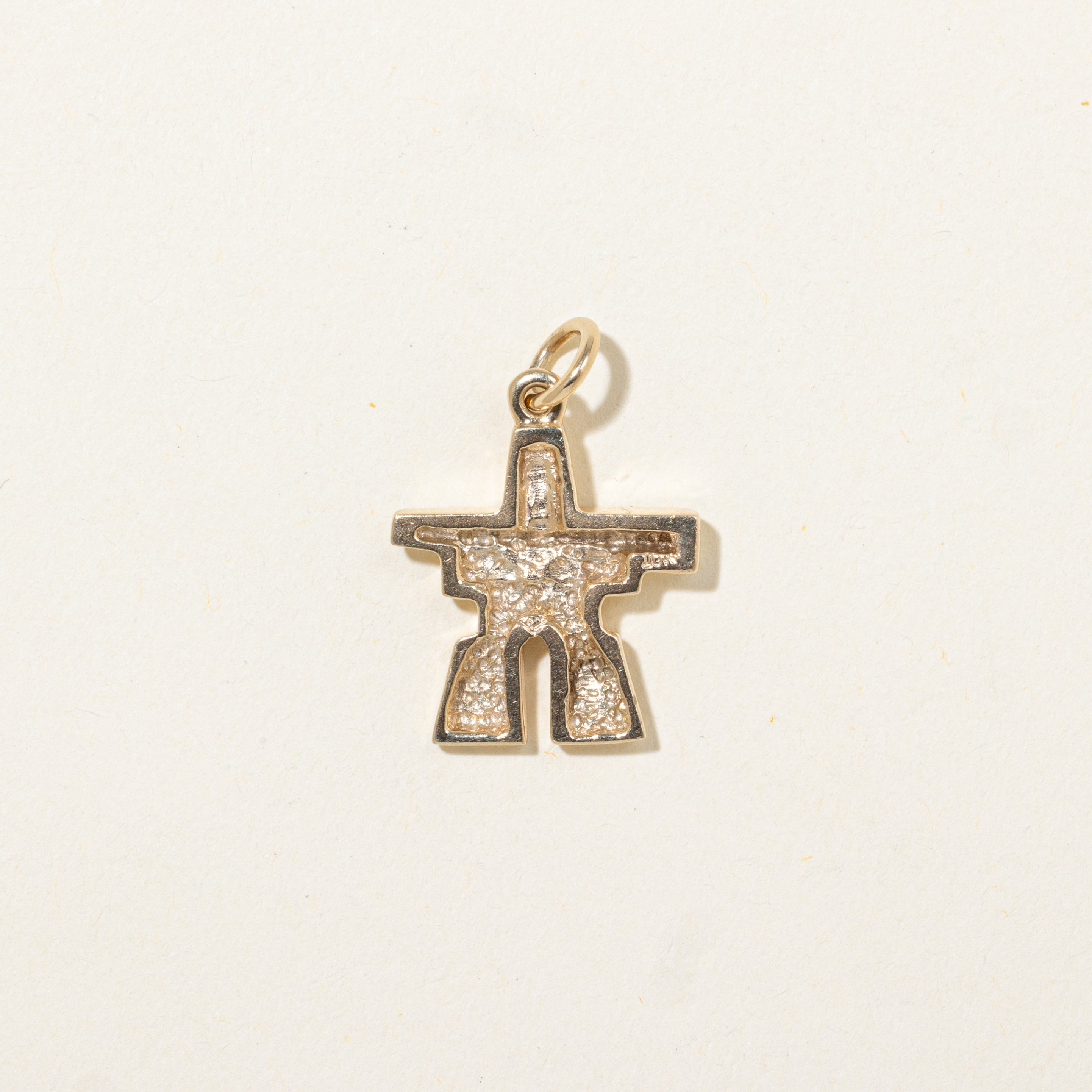 10k Yellow Gold Indigenous Inukshuk Charm