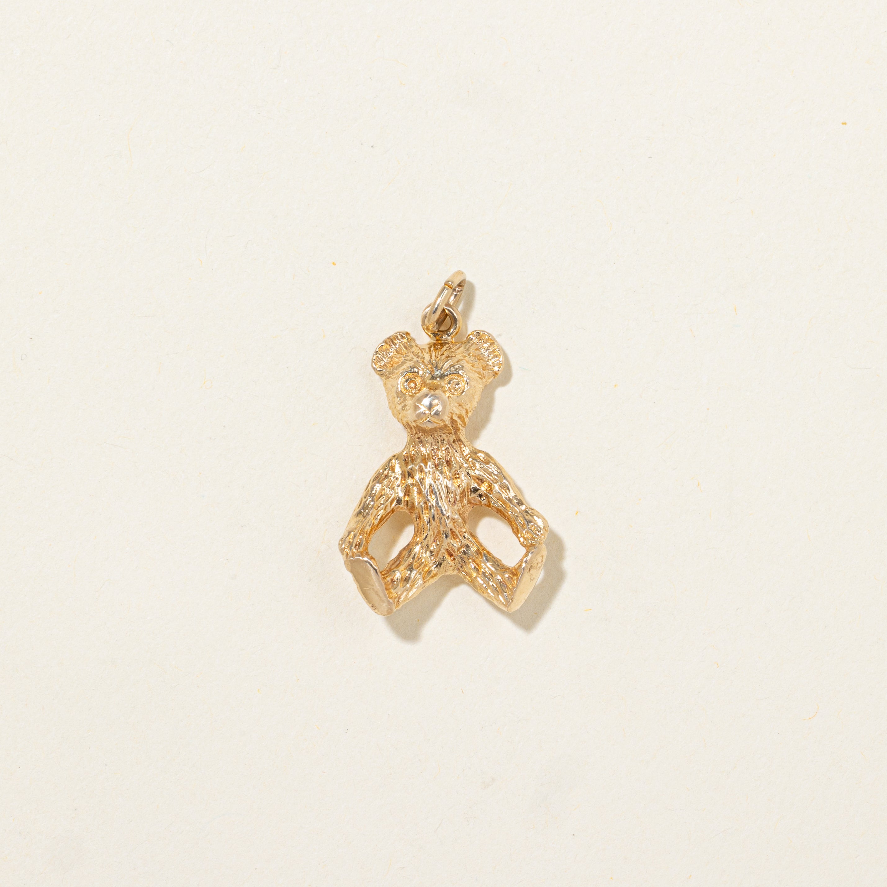 14k Yellow Gold Teddy Bear Charm