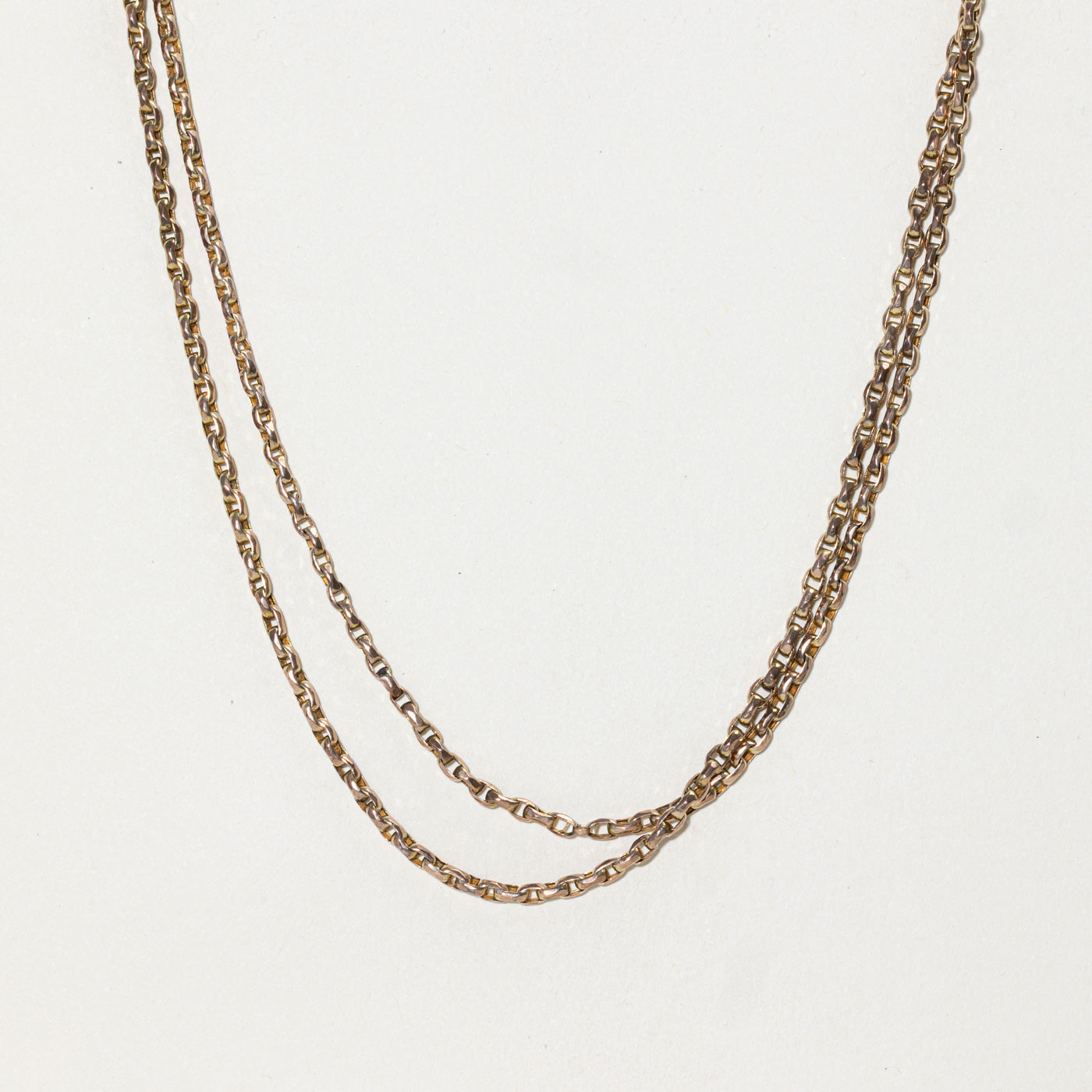 Chaîne à maillons câblés en or jaune 9 carats | 72,4 cm