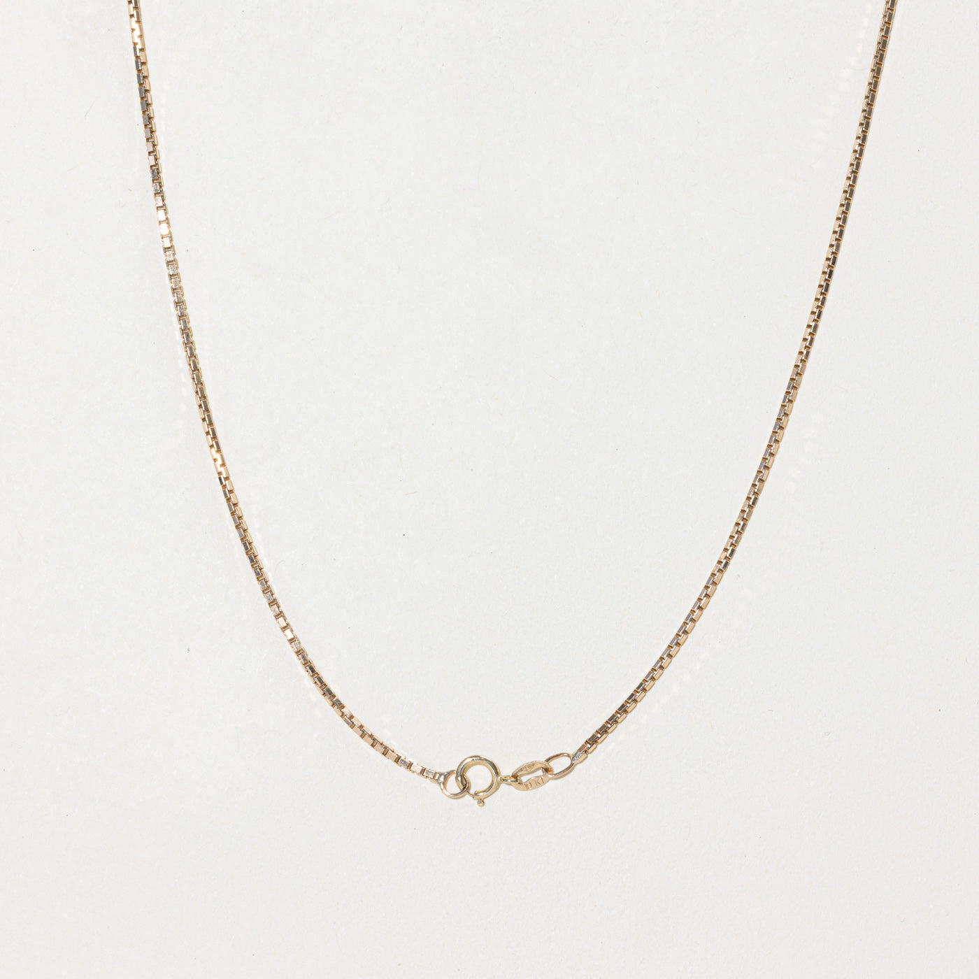 10k Yellow Gold Box Link Chain | 20"
