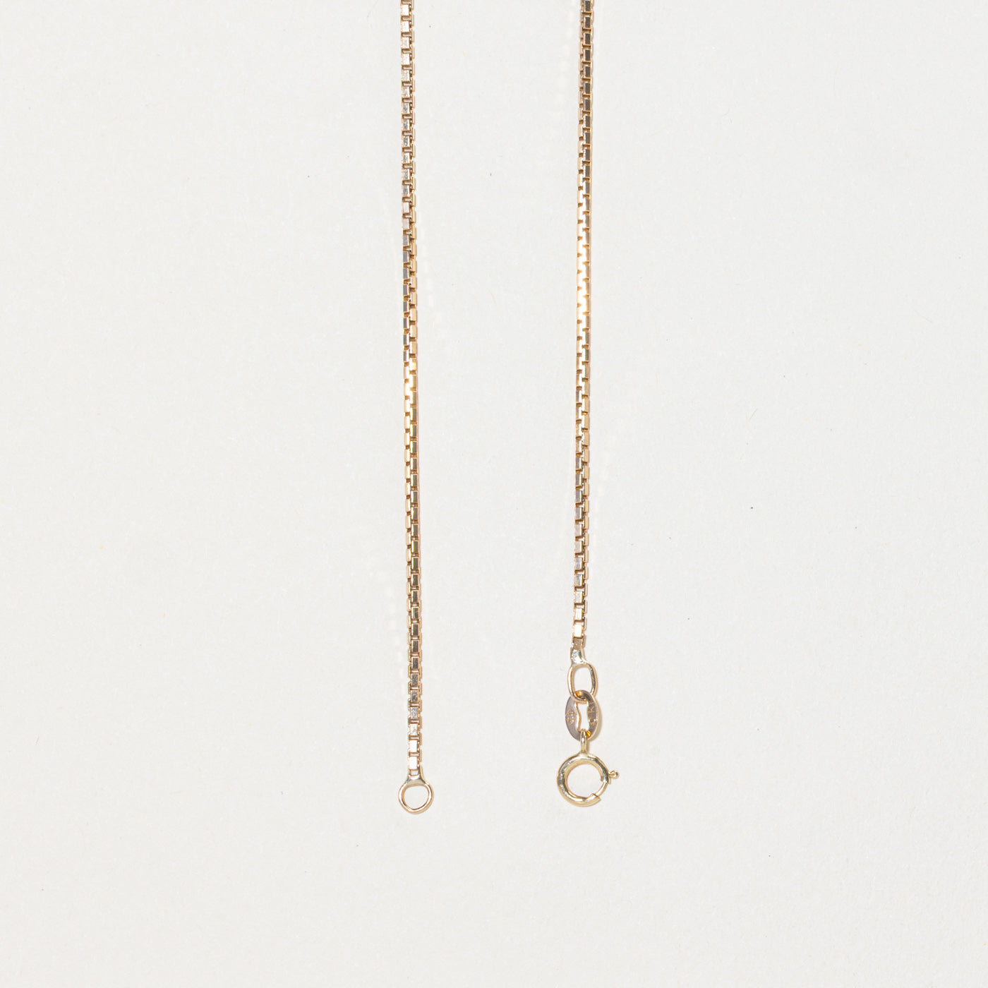 10k Yellow Gold Box Link Chain | 20"