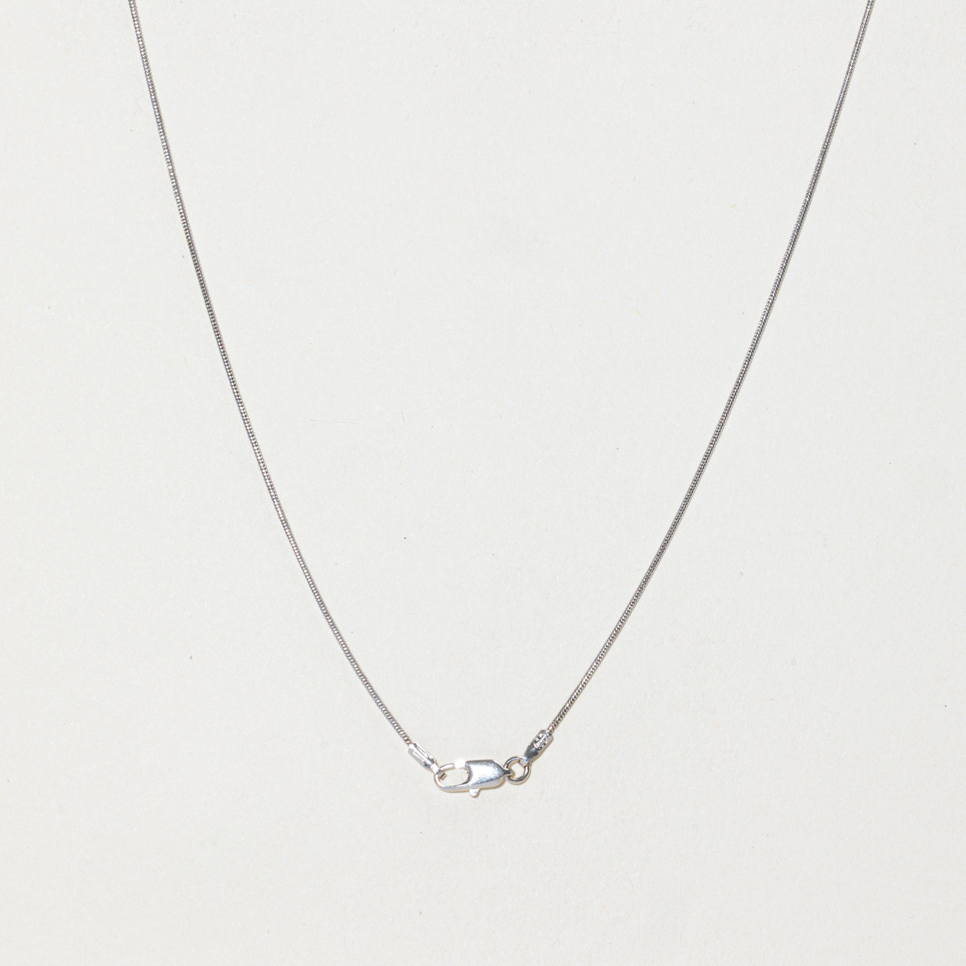 10k White Gold Snake Chain | 18"