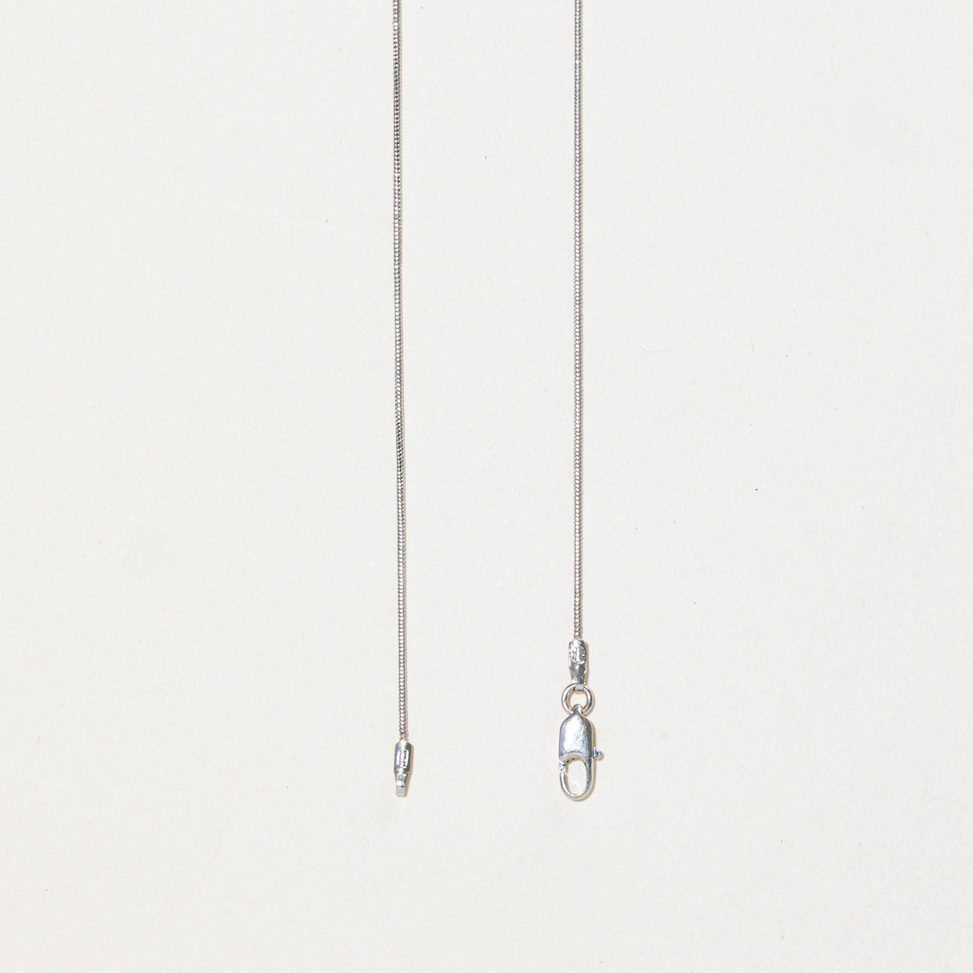 10k White Gold Snake Chain | 18"