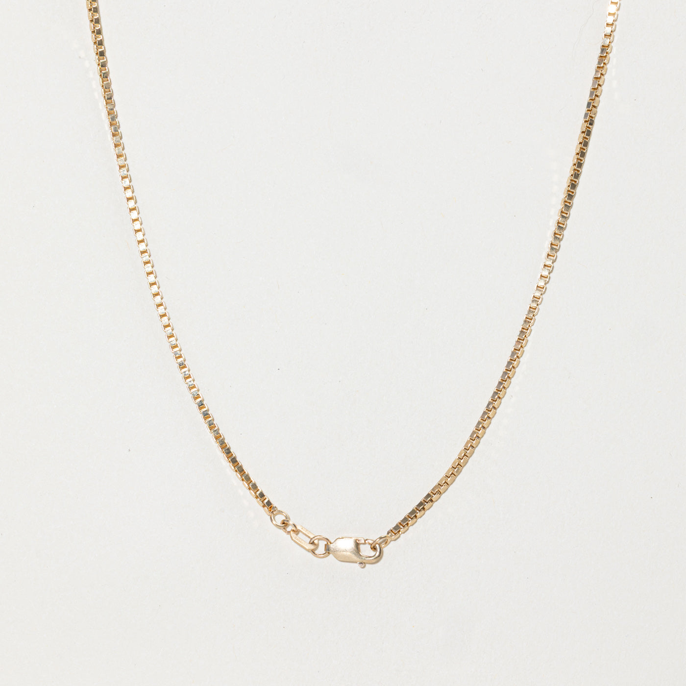 10k Yellow Gold Box Link Chain | 22"