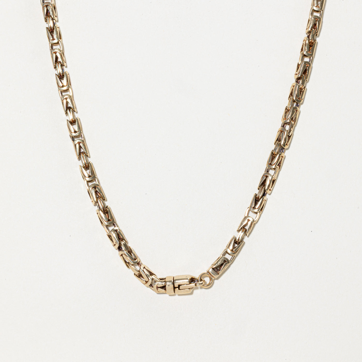 10k Yellow Gold Byzantine Chain | 21"