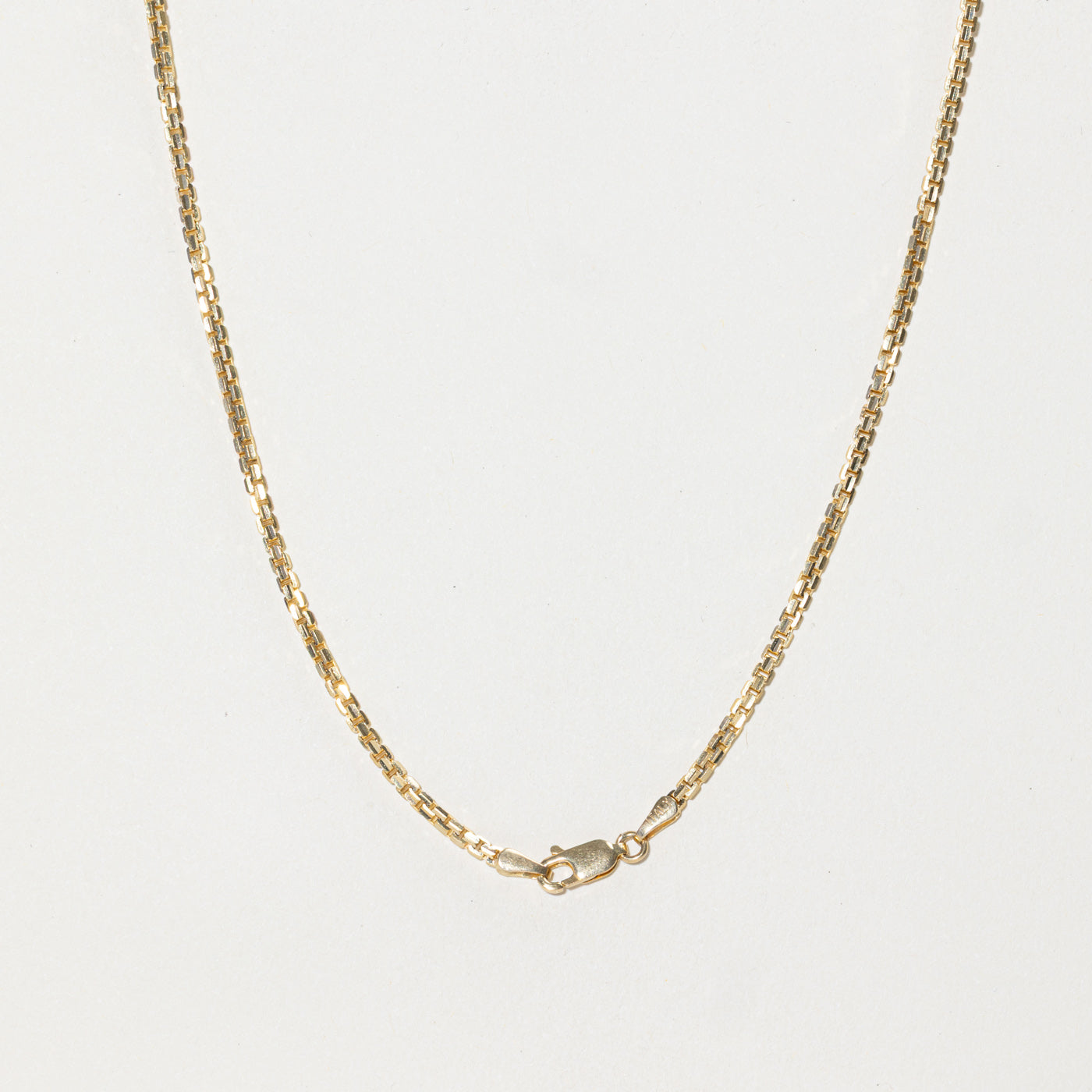 10k Yellow Gold Box Link Chain | 24"