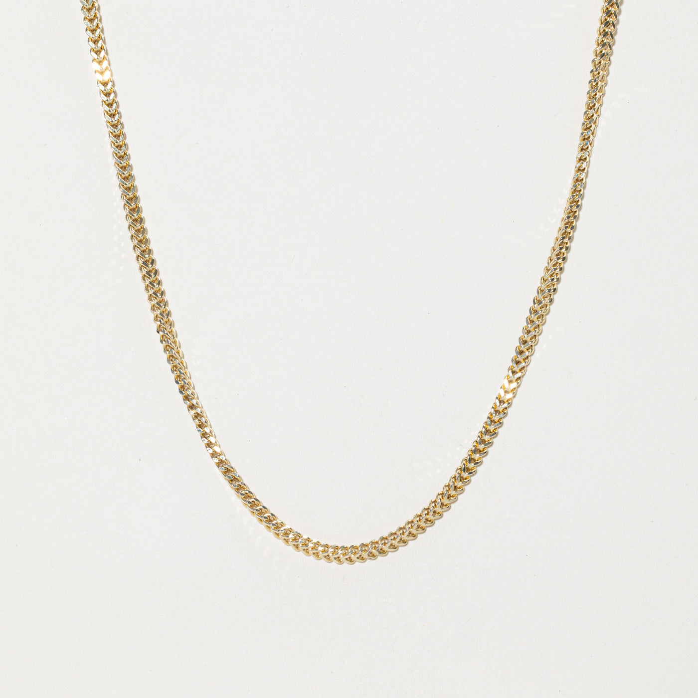 10k Yellow Gold Foxtail Chain | 28"
