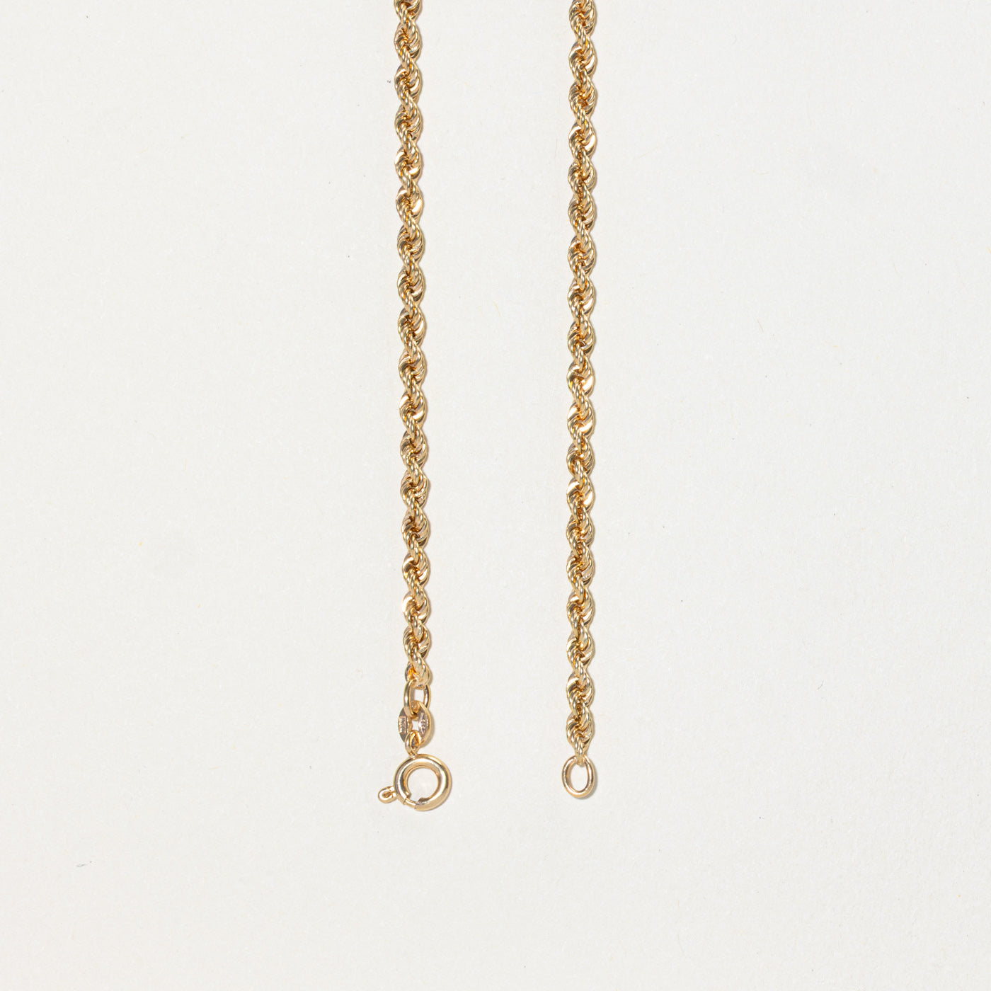 14k Yellow Gold Rope Chain | 20"