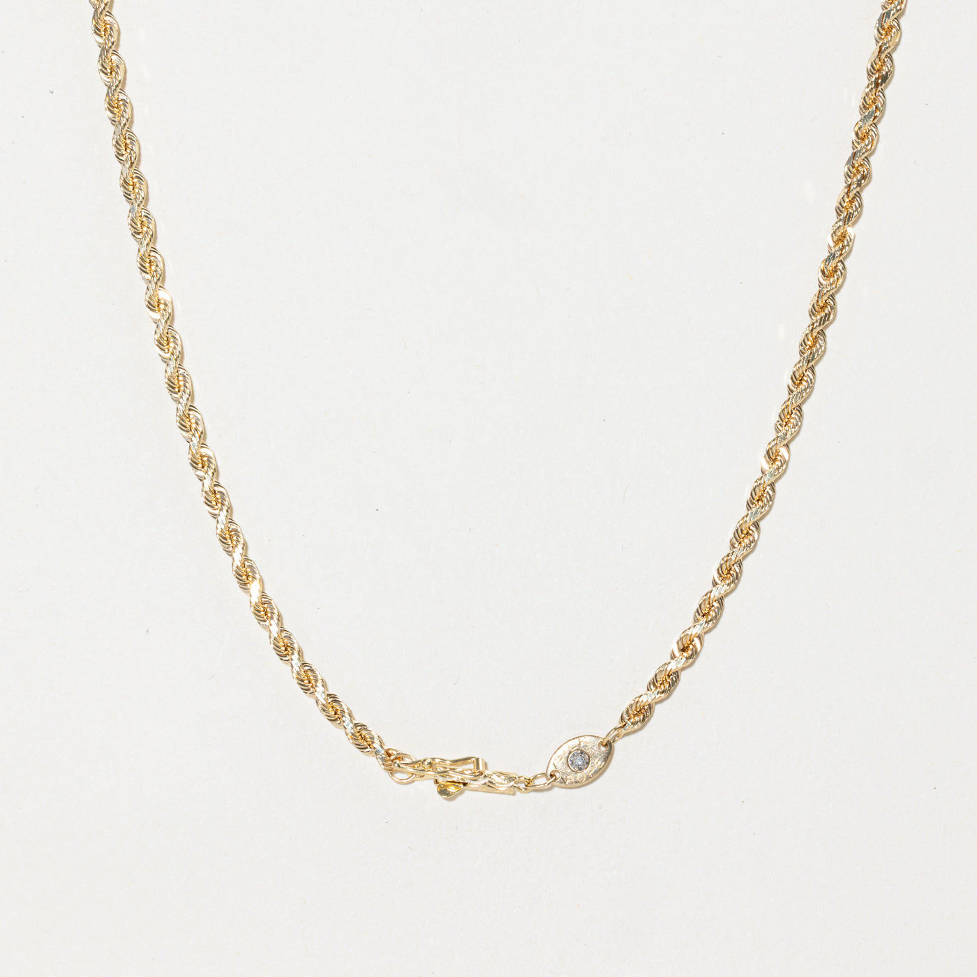 Single Diamond Rope Chain | 0.002ct | 20"