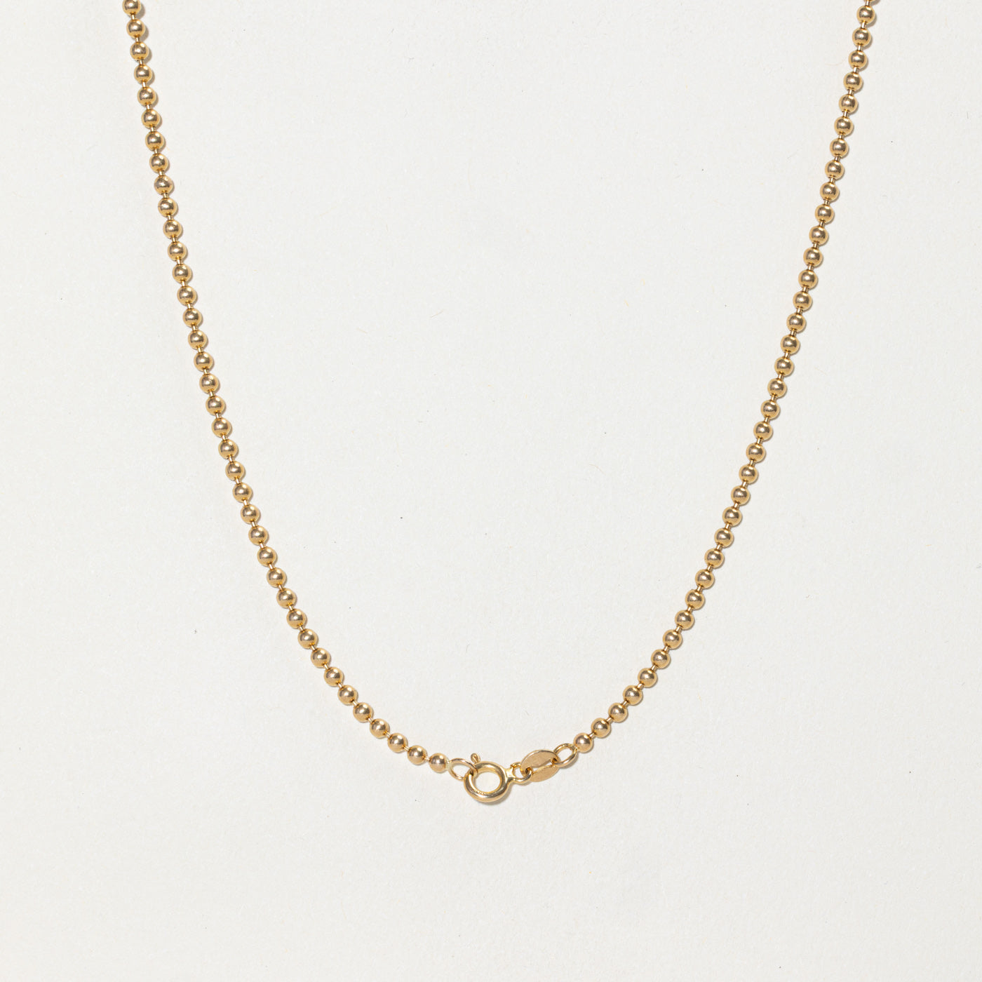 14 Yellow Gold Bead Chain | 19"