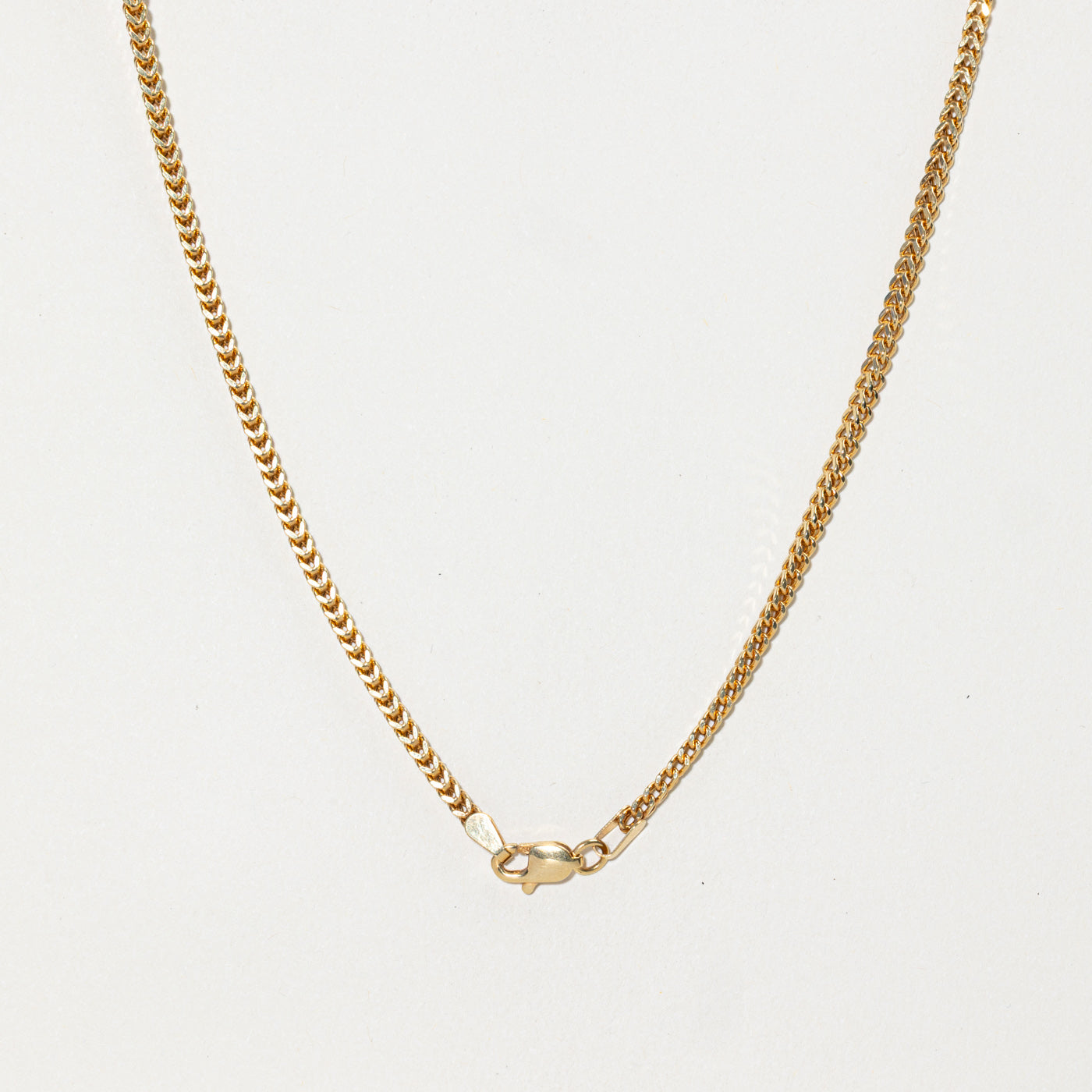 18k Yellow Gold Foxtail Chain | 21.5"