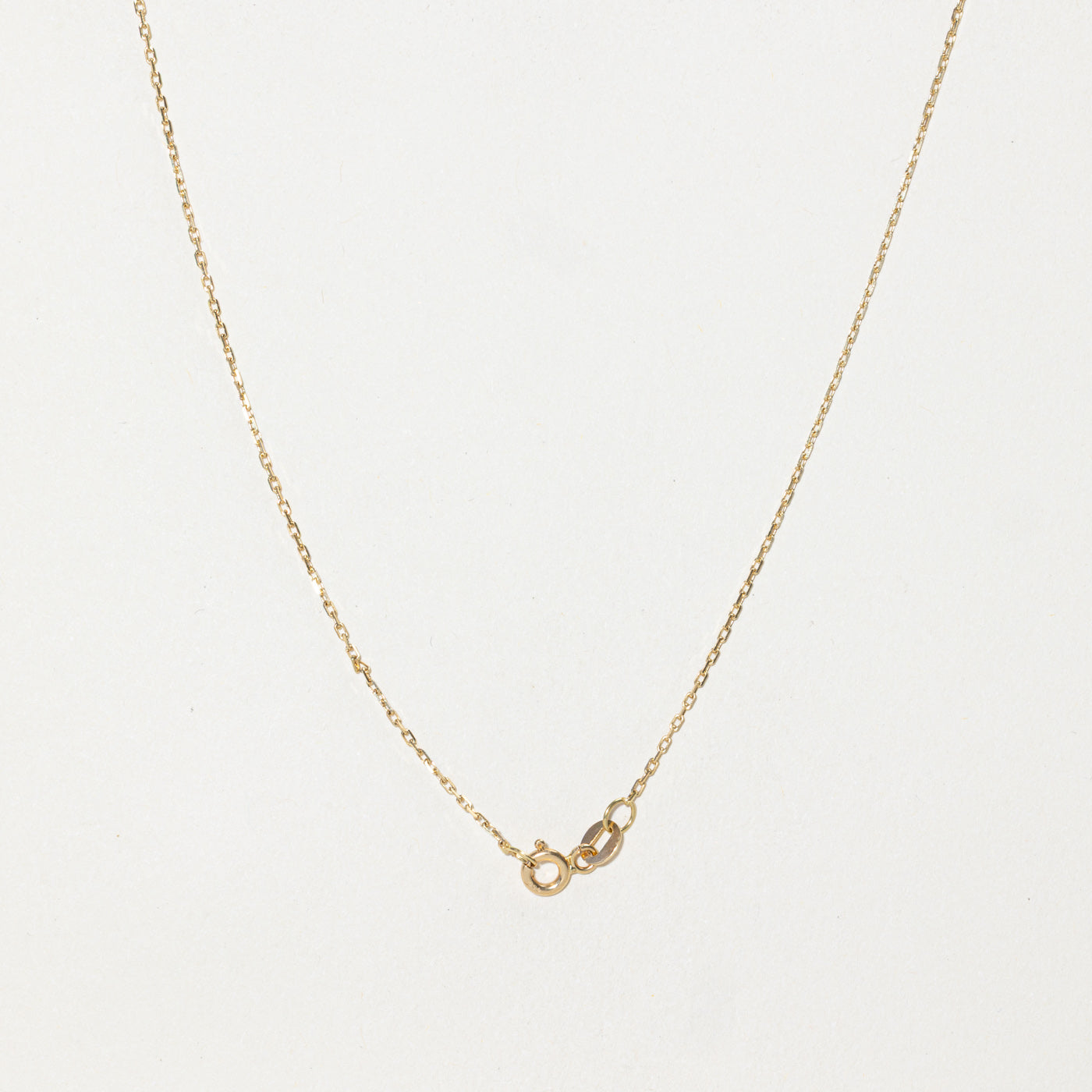 Retro Italian 18k Yellow Gold Libra Pendant Necklace | 18"