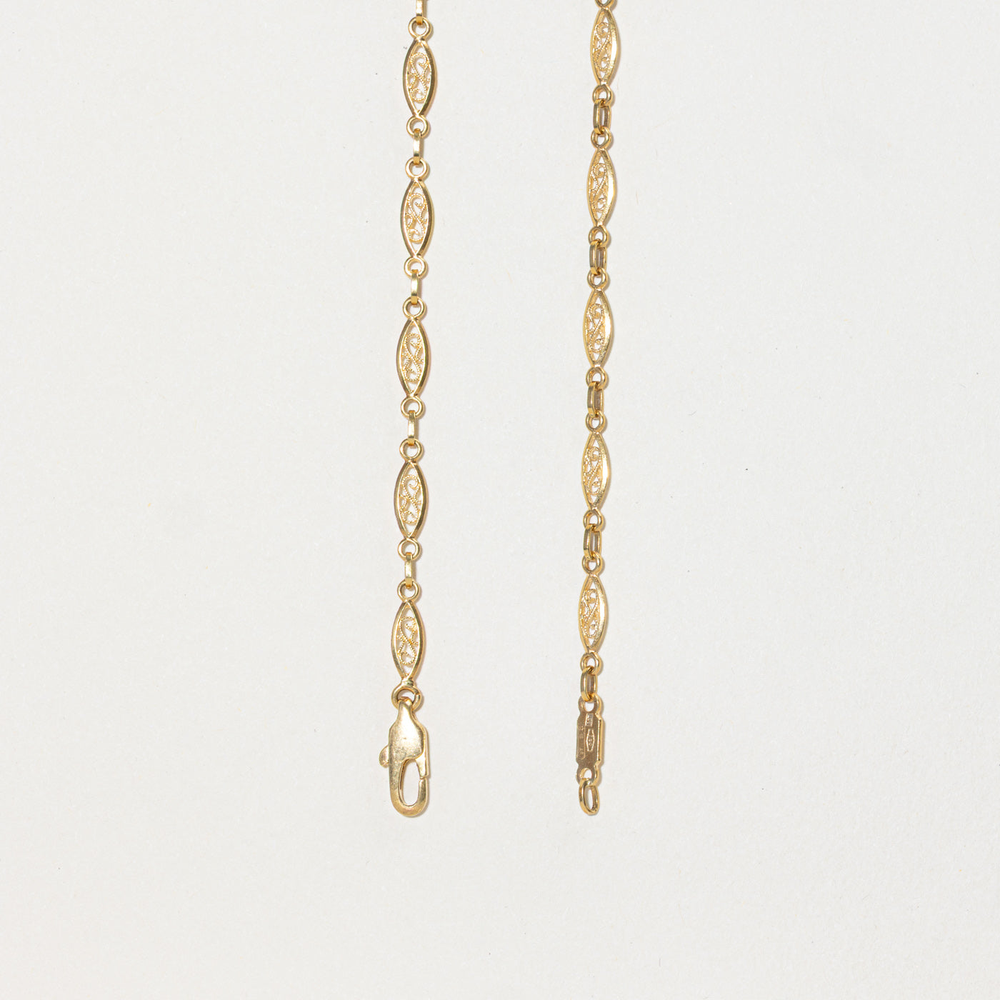 18k Yellow Gold Filigree Chain | 31"
