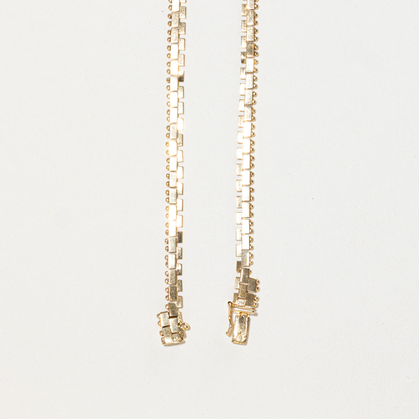 18k Yellow Gold Tiered Chain | 17"