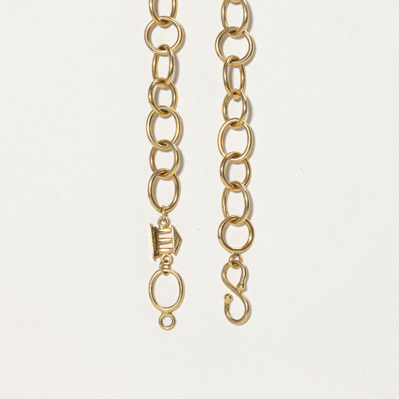 18k Yellow Gold Cable Link Chain | 24"