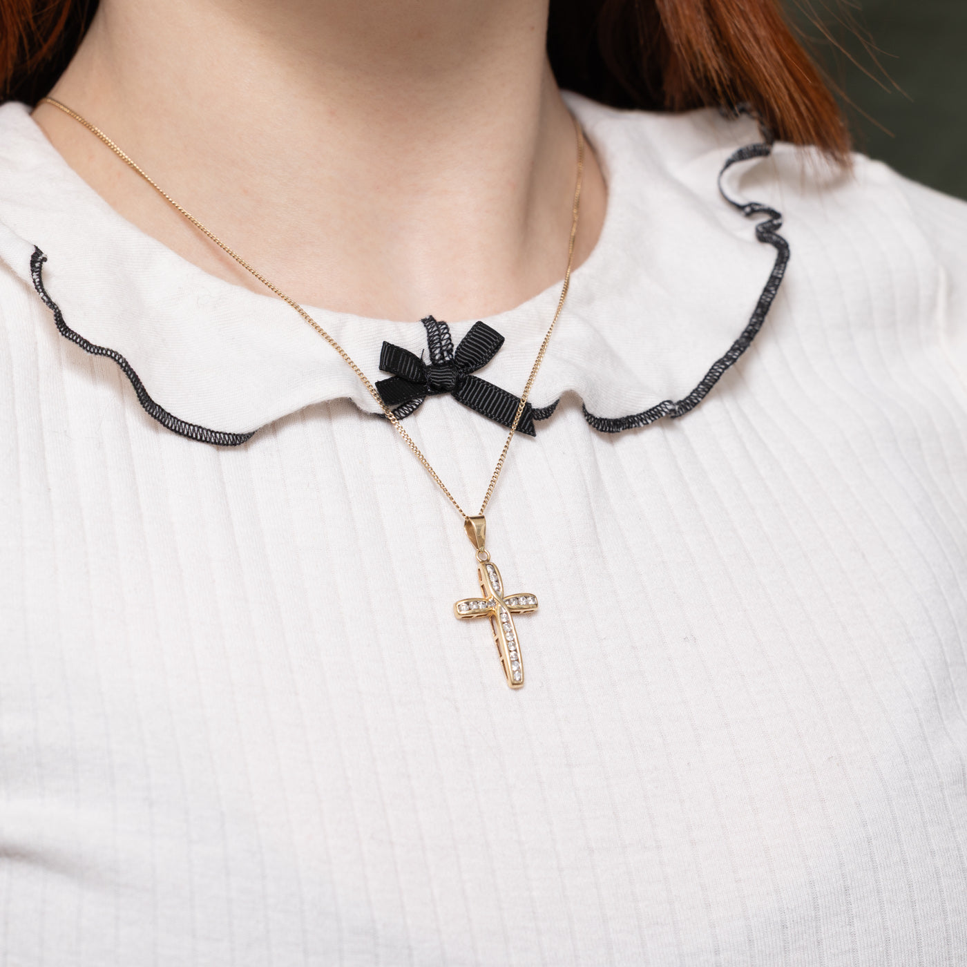 Diamond Cross Pendant | 0.32ctw