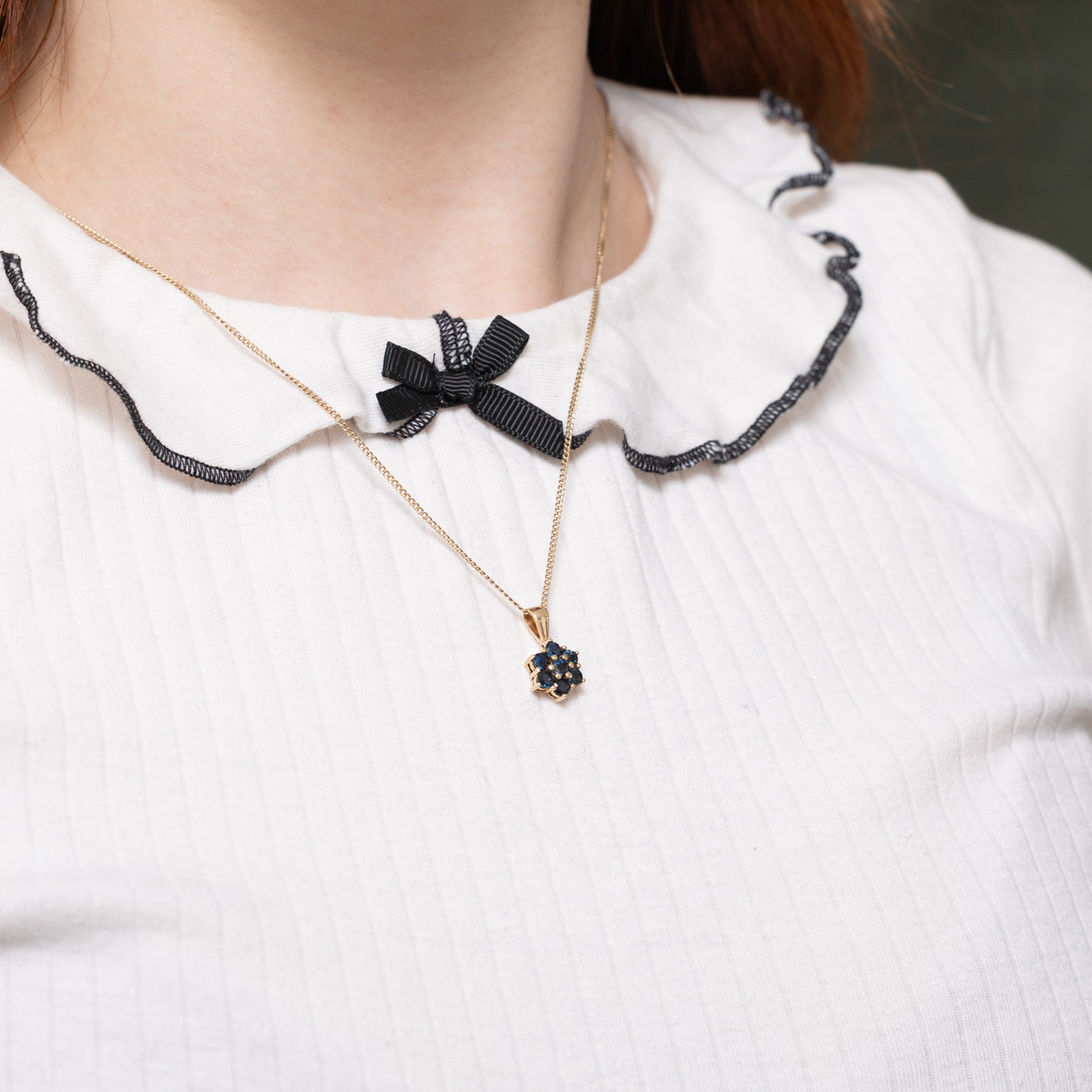 Sapphire Petal Pendant | 1.40ctw