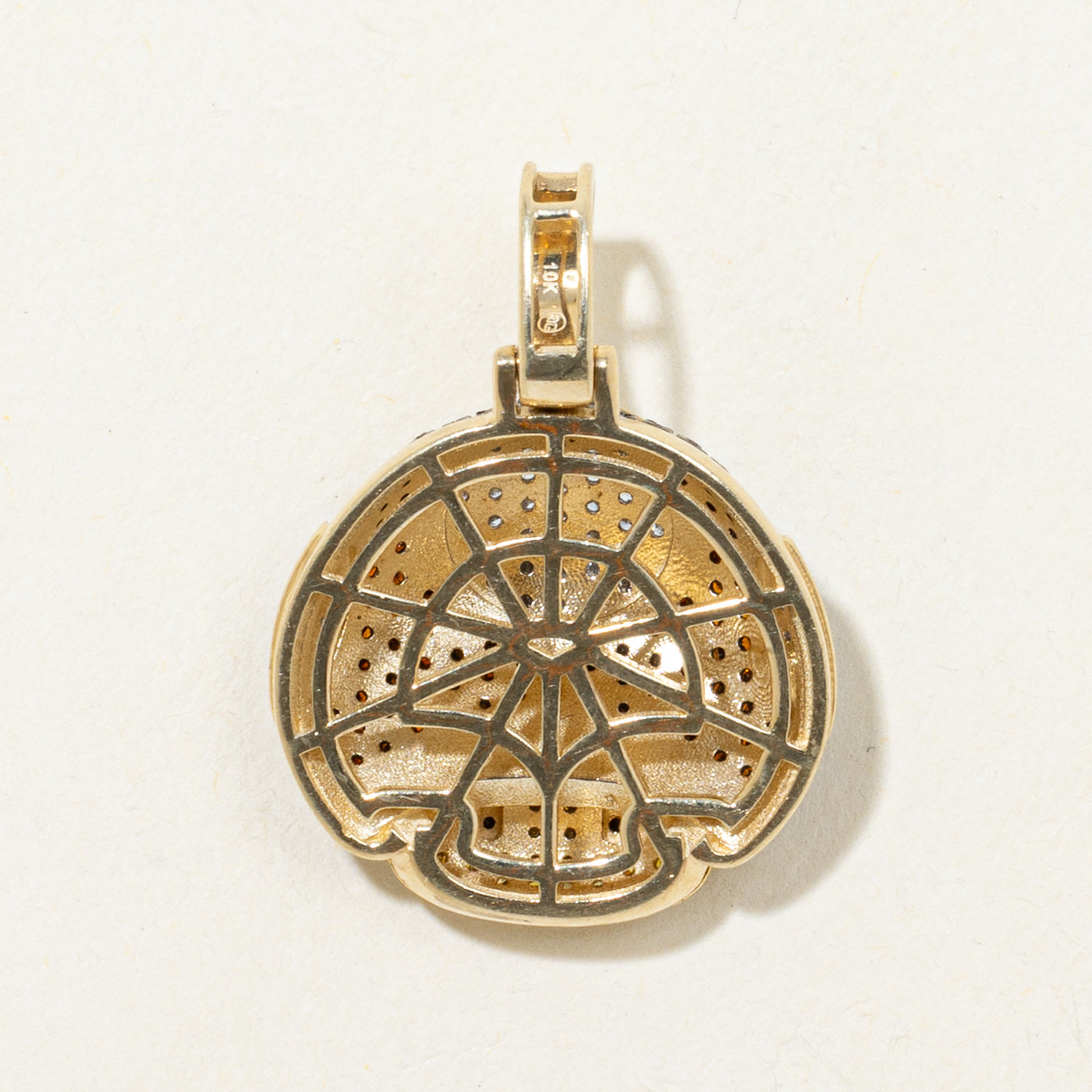 'Super Mario Brothers' Pave Set Multi Colour Diamond Toad Pendant | 0.38ctw