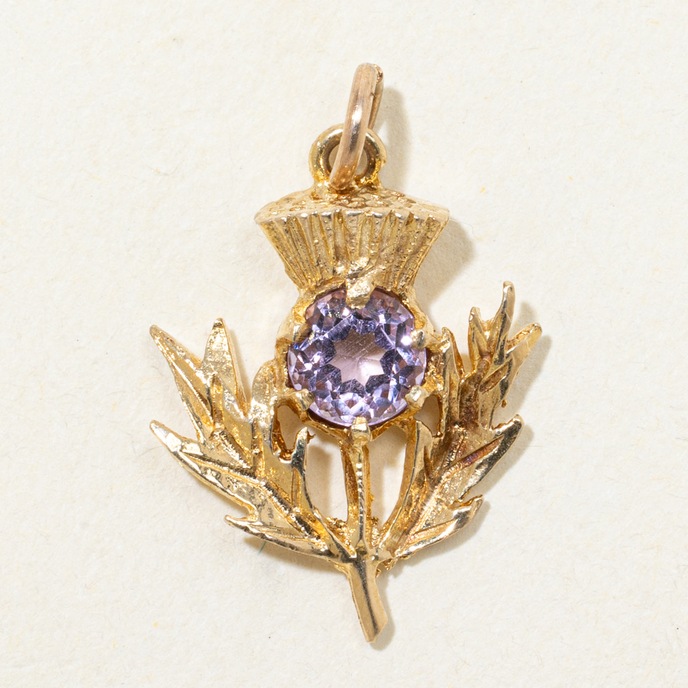 1960s London Amethyst Floral Pendant | 0.43ct