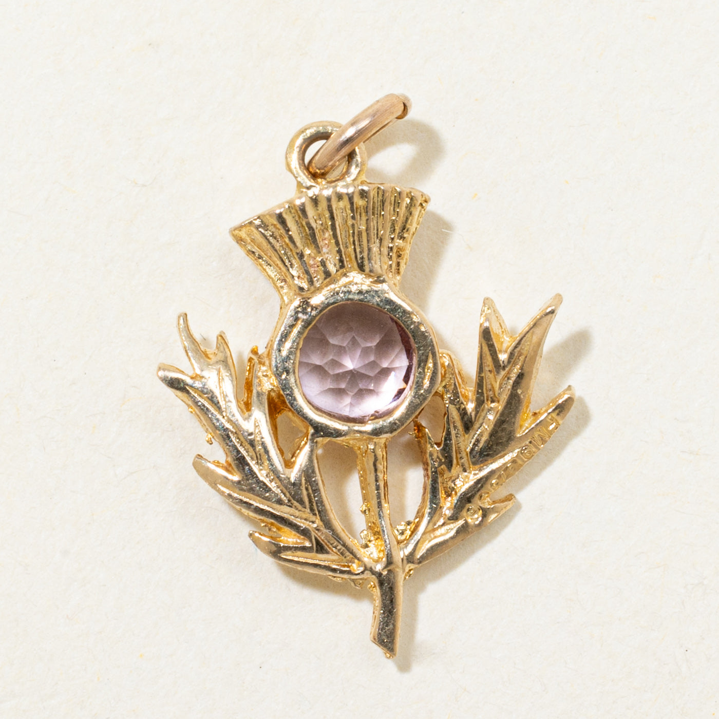 1960s London Amethyst Floral Pendant | 0.43ct
