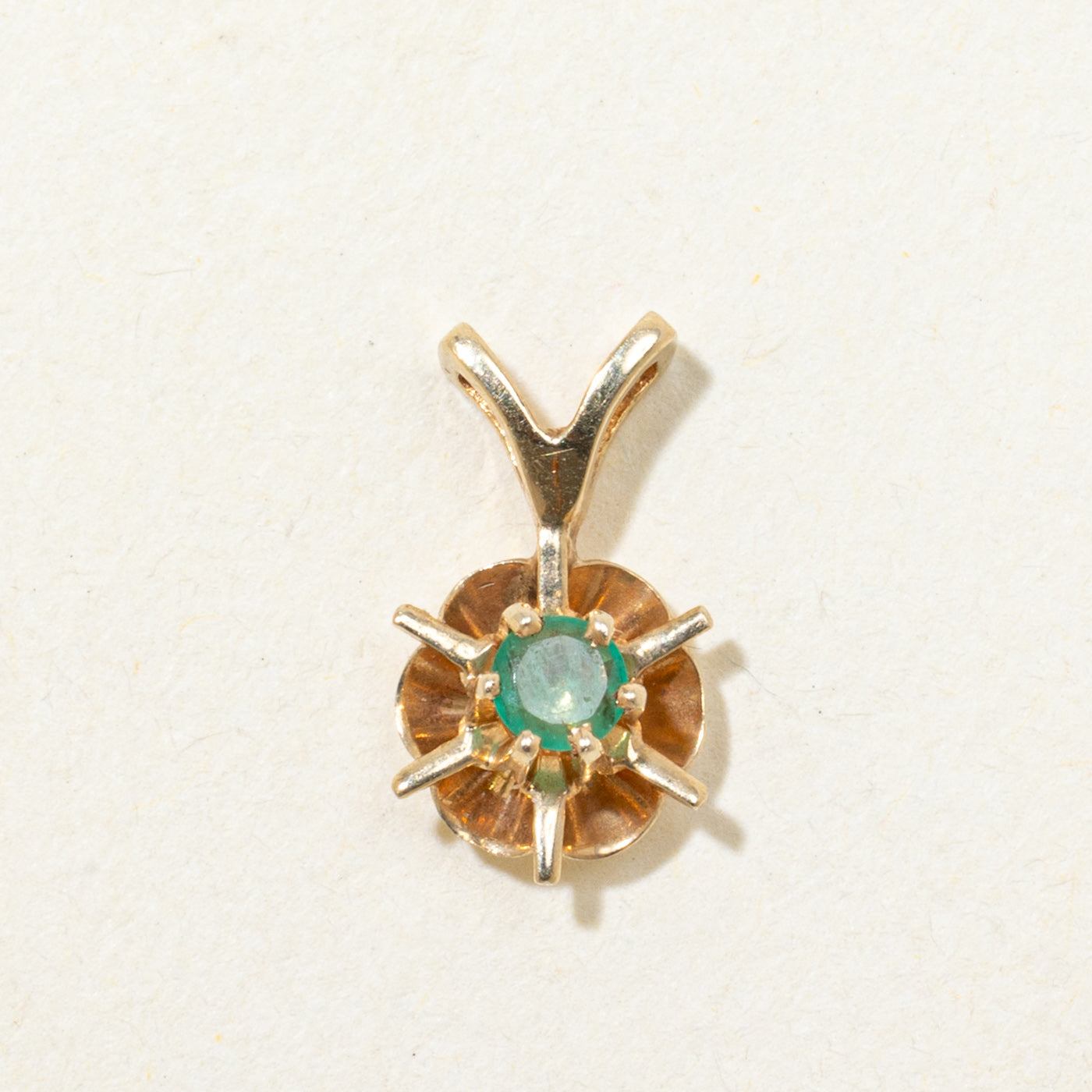 Solitaire Emerald Pendant | 0.05ct
