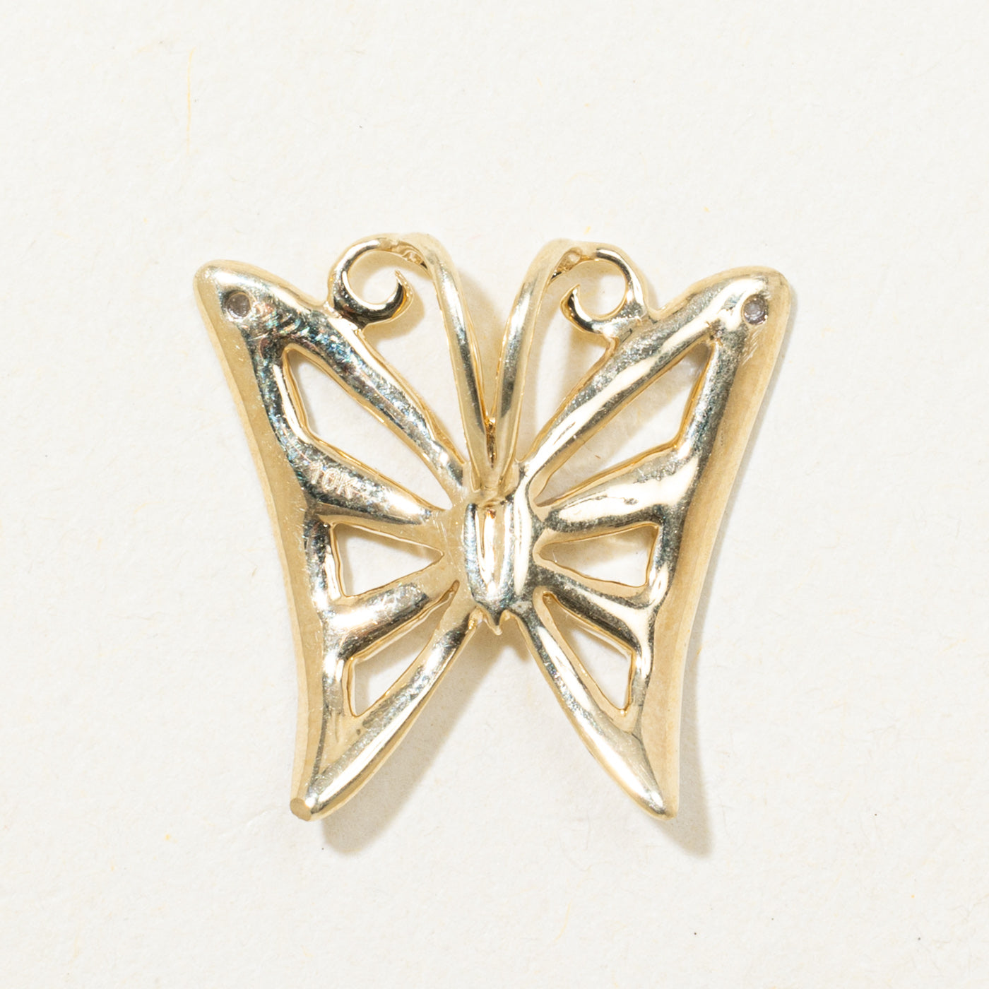 Diamond Butterfly Pendant | 0.01ct