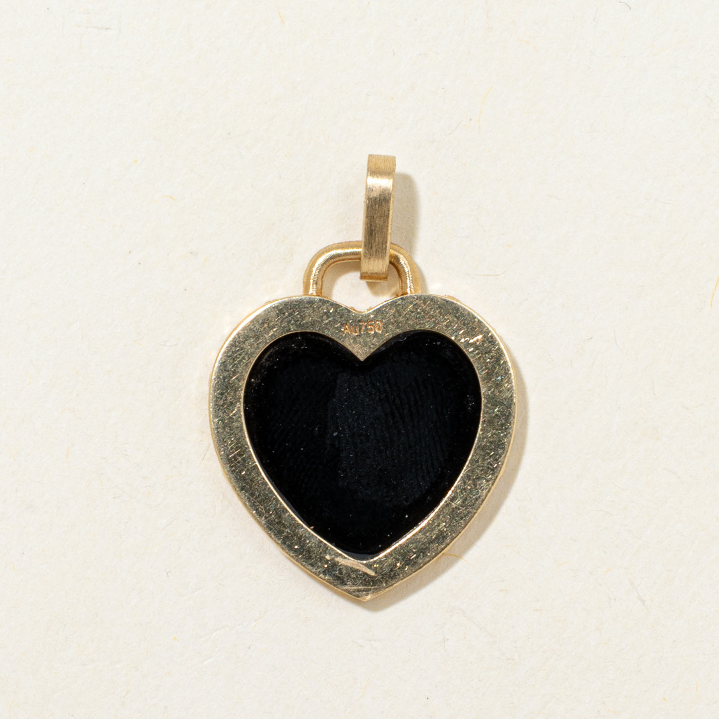 18k Onyx Heart Pendant | 1.86ct