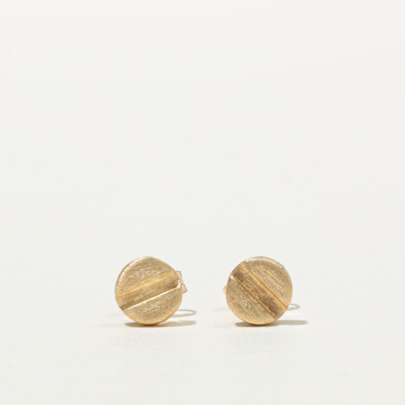 14K Screw Stud Earrings