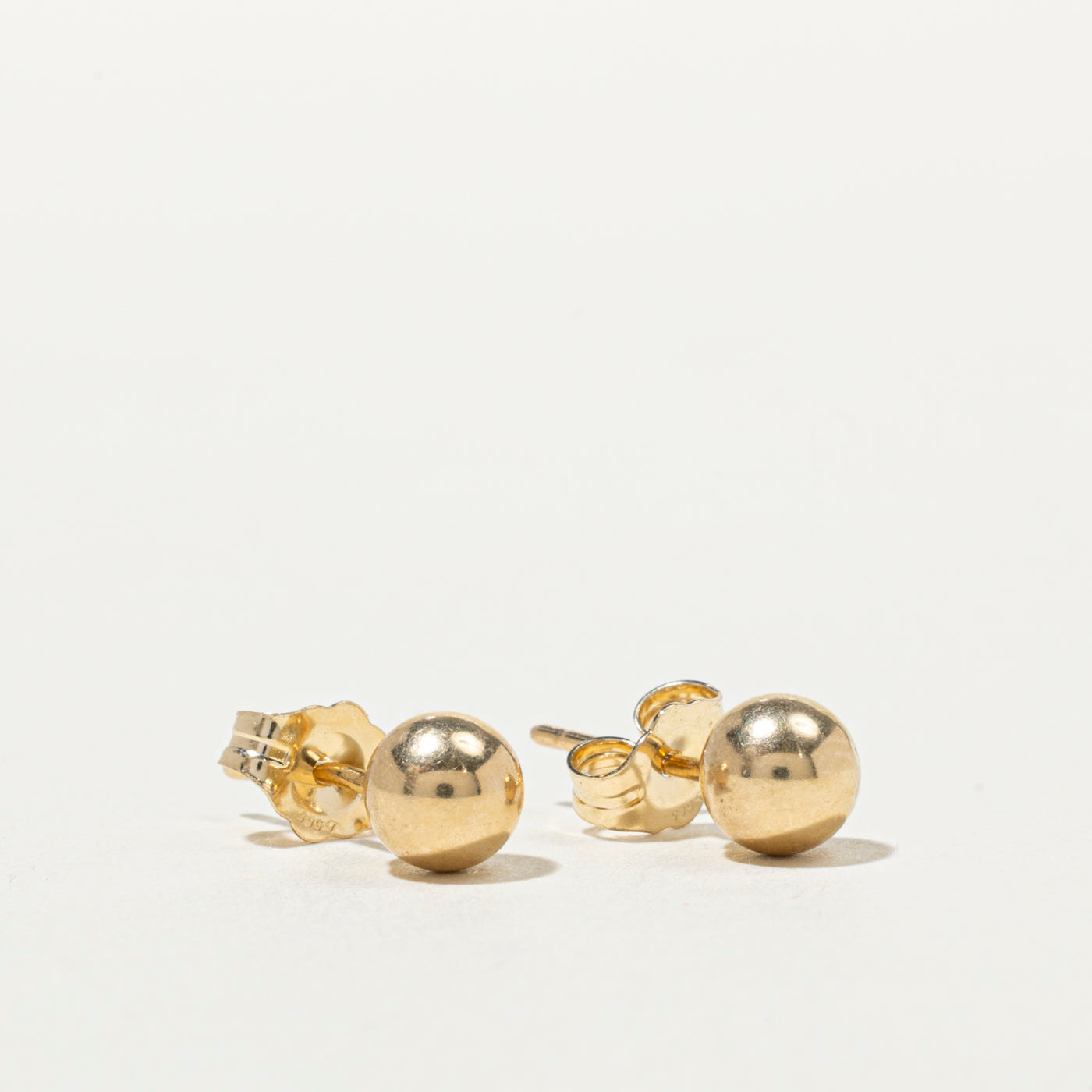 14K Ball Stud Earrings