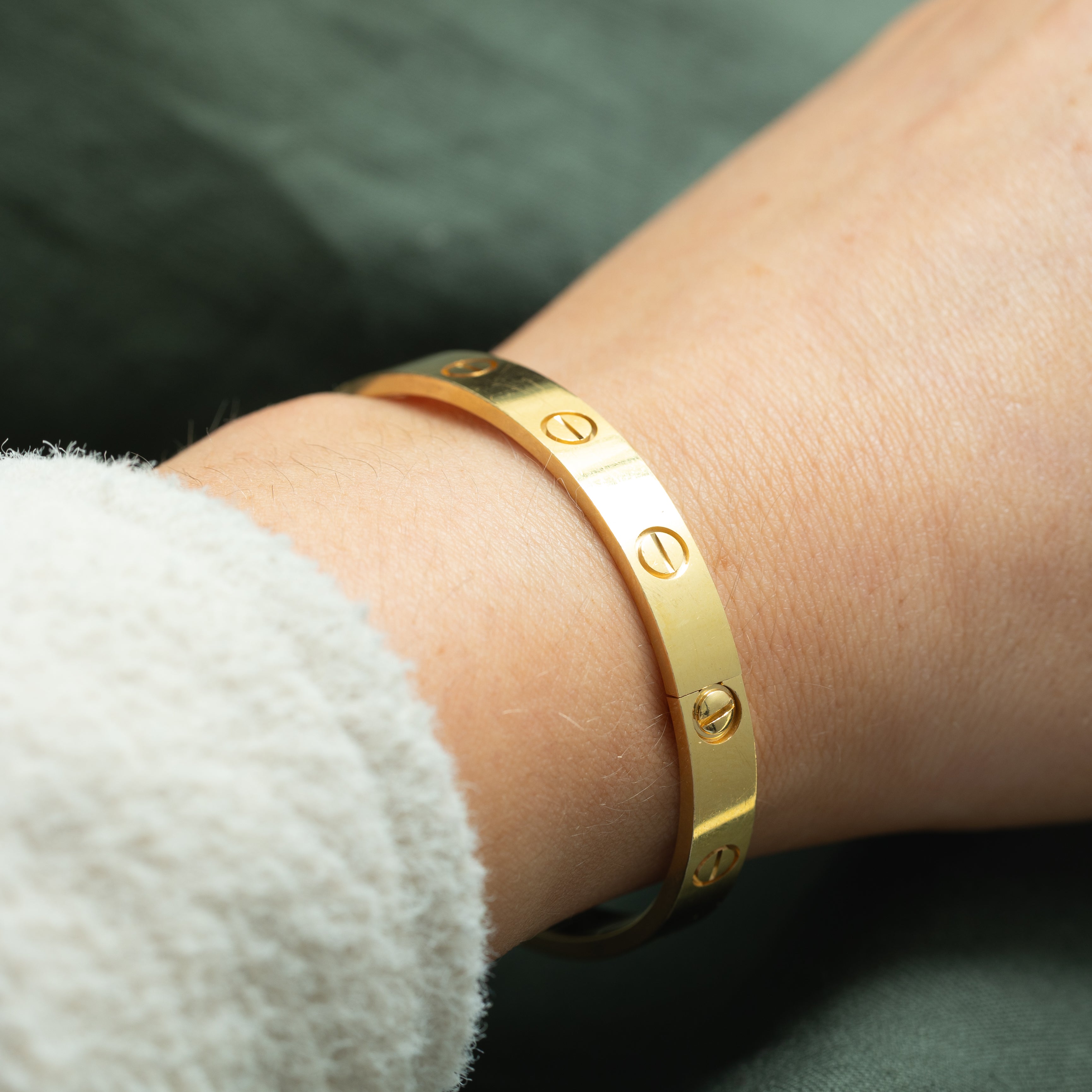 'Cartier' Love Bracelet, Classic Model | Sz 15 | 5.5"