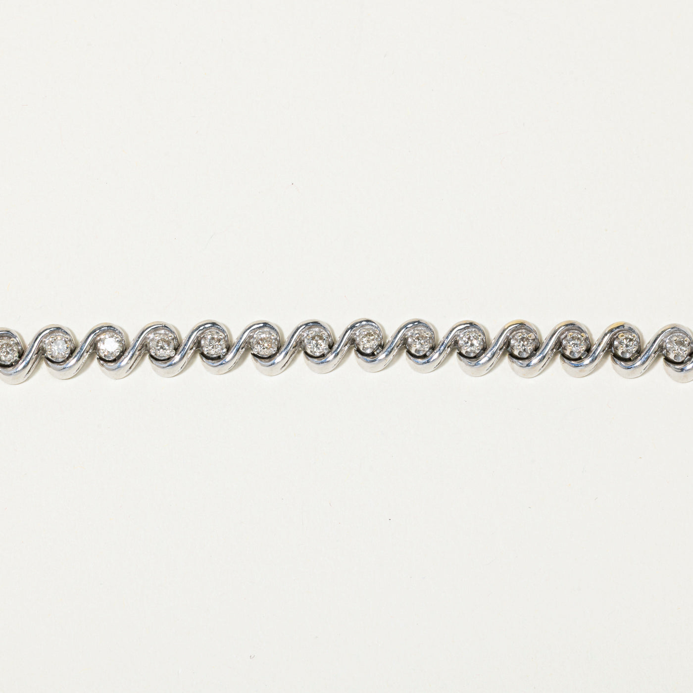 Diamond Swirl Tennis Bracelet | 1.82ctw | 7"