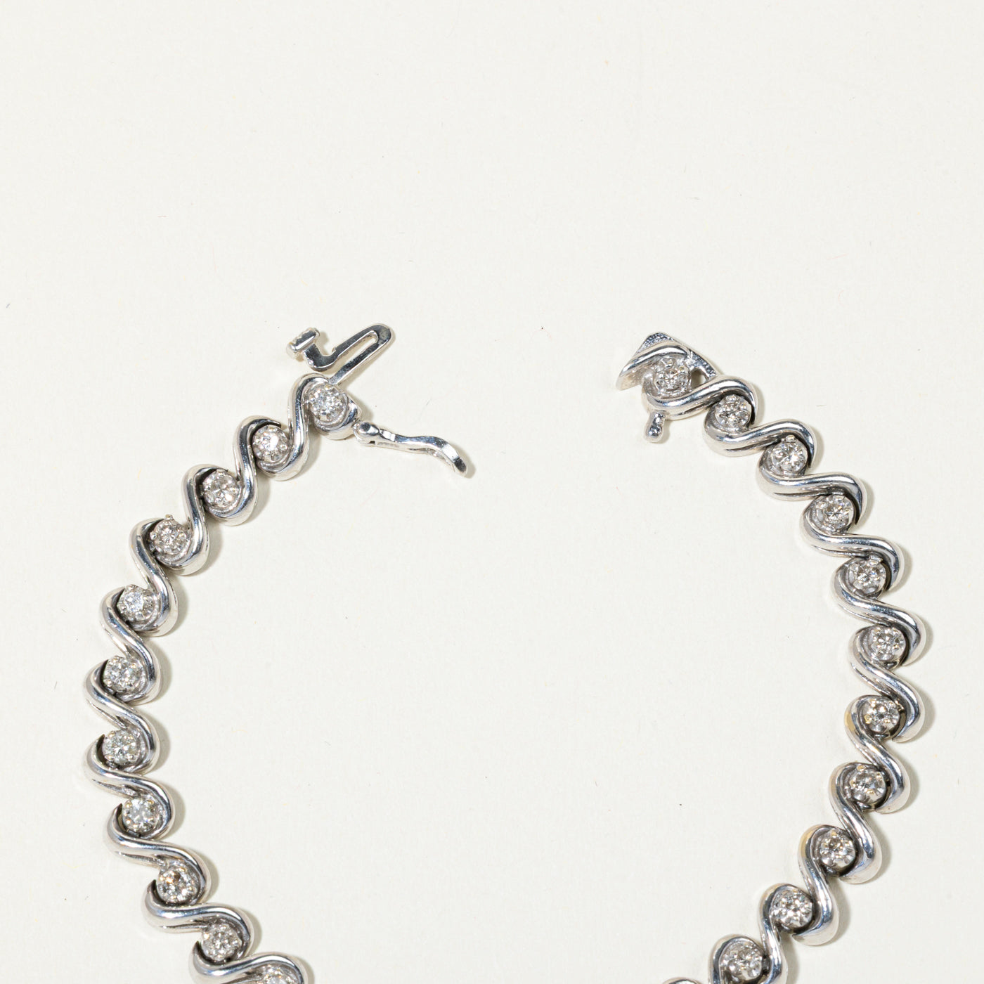 Diamond Swirl Tennis Bracelet | 1.82ctw | 7"