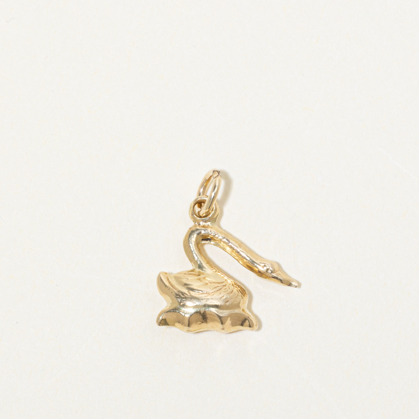 14k Swan Charm