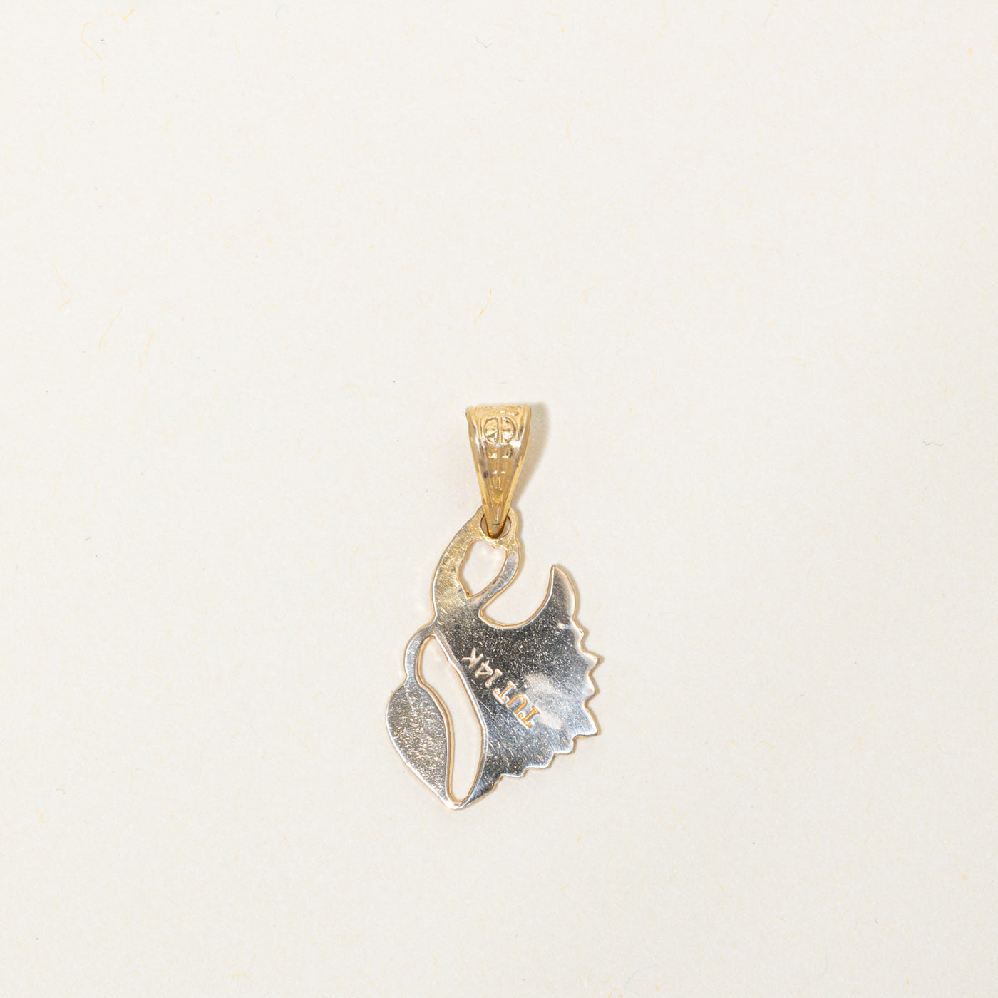 14k Egyptian Lily Pendant