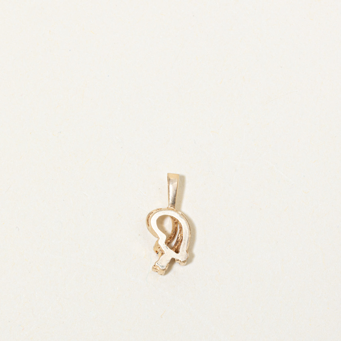 10k Diamond Swirl Pendant