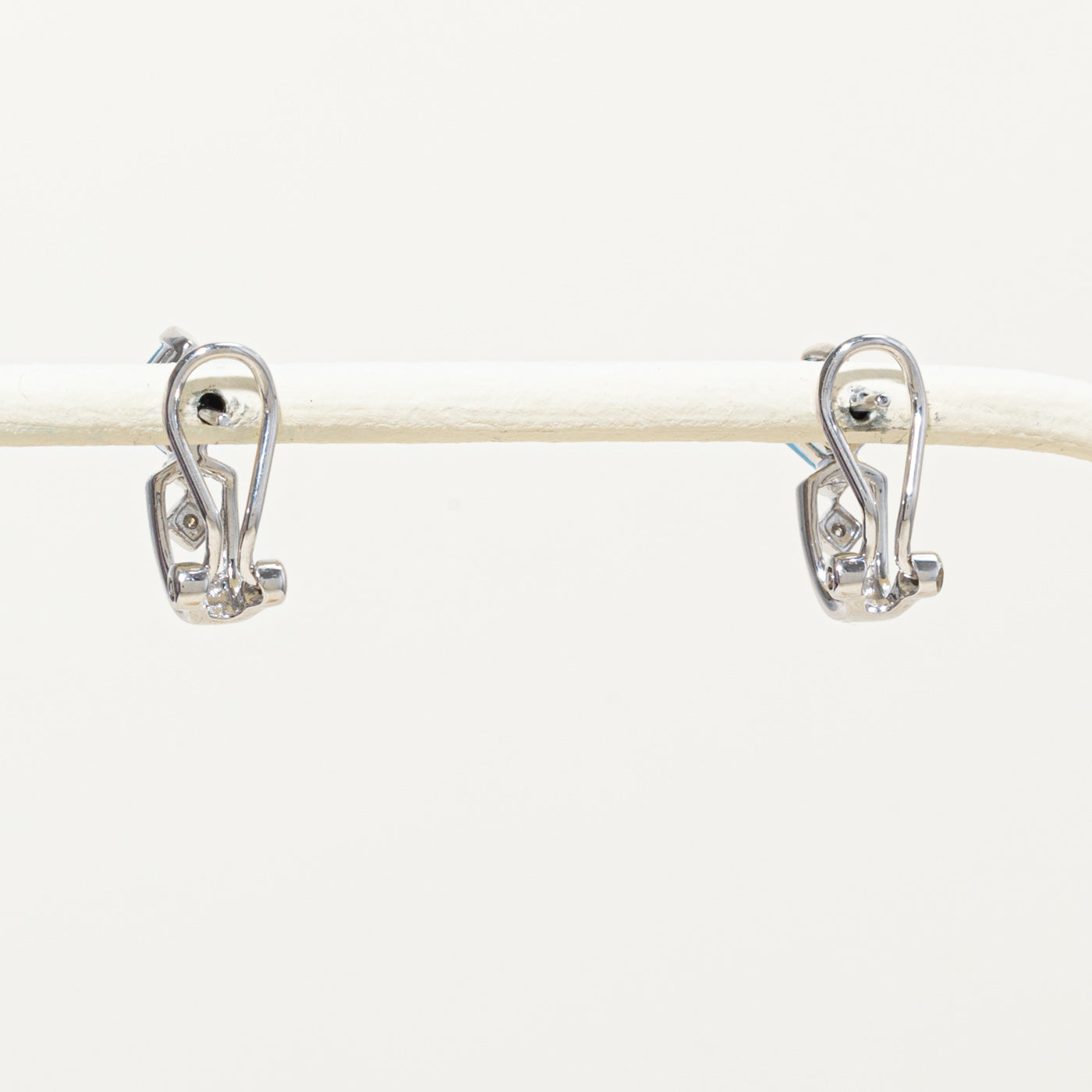 10k Topaz & Diamond Earrings | 1.20ctw, 0.02ctw