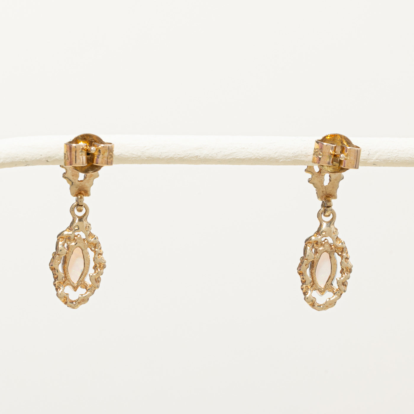 14k Opal Nuggety Drop Earrings | 0.50ctw