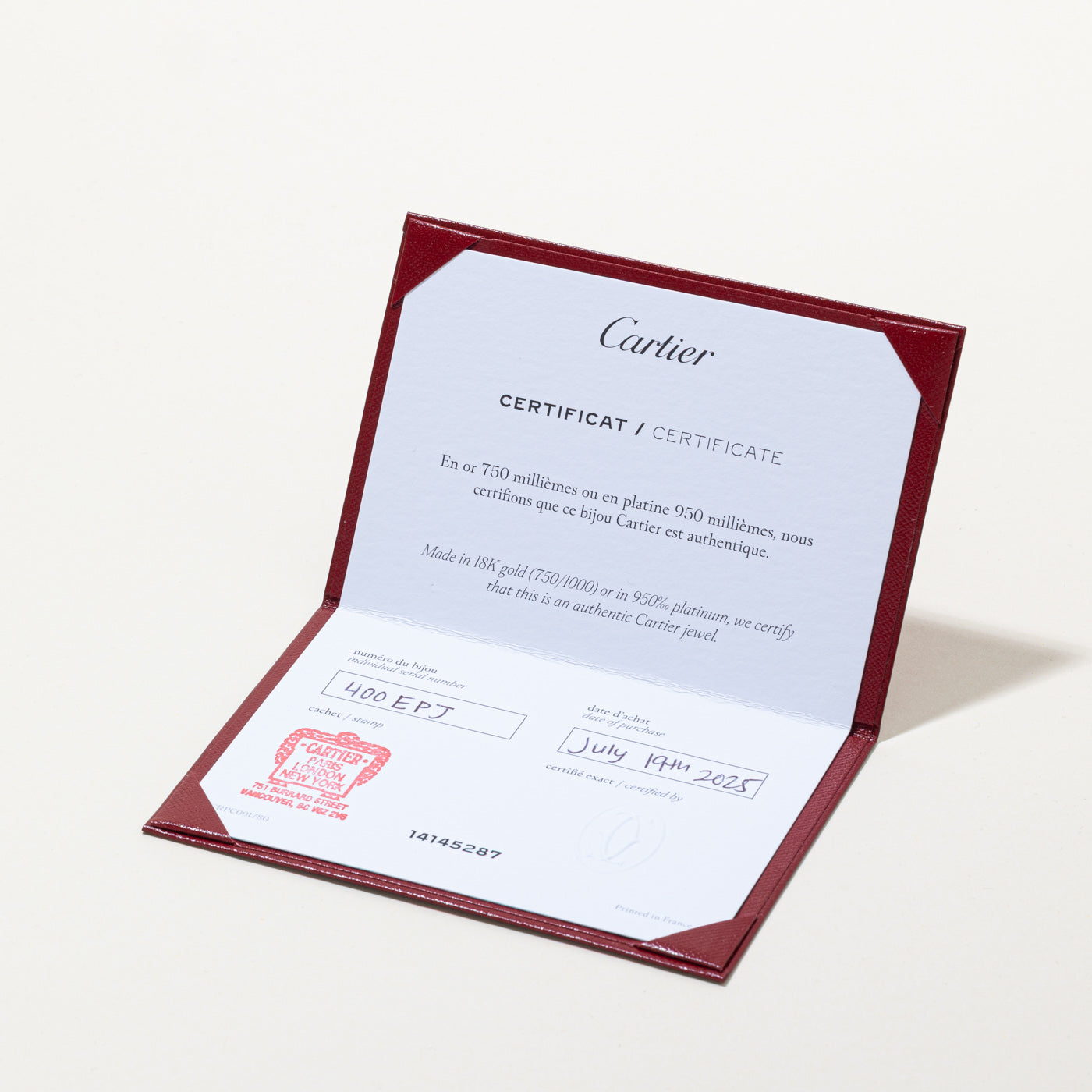 'Cartier' Love Ring, Small Model, 1 Diamond | 4mm | 0.02ct | SZ 6.25