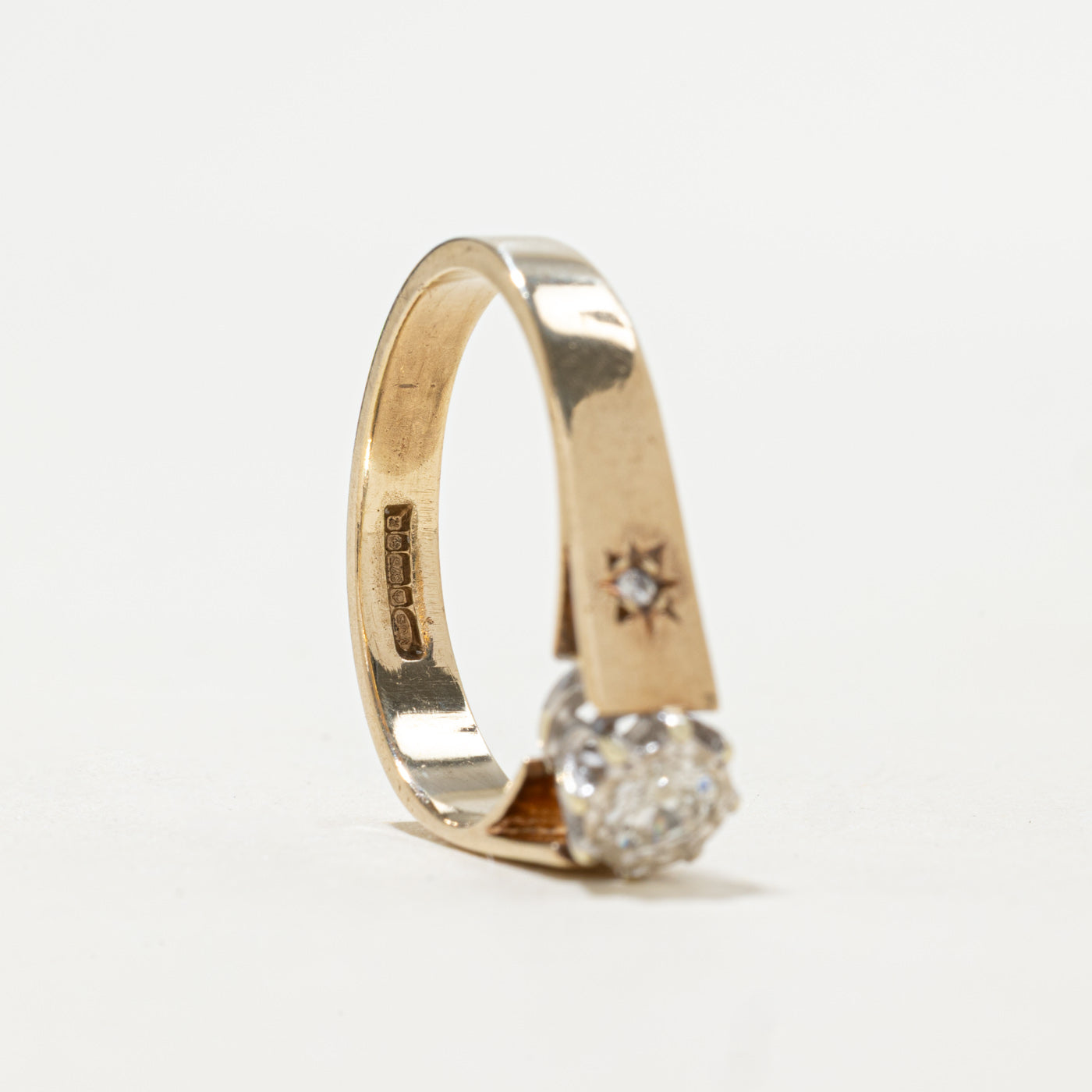 1991 Birmingham 9K Illusion Set Diamond Ring | 0.21ct | SZ 8