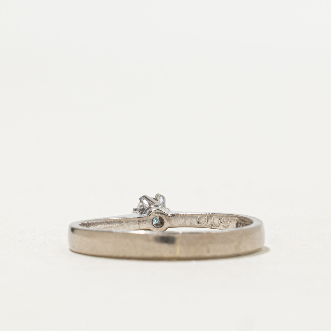 1957 Swedish 18K Petite Solitaire Diamond Ring | 0.08ct | SZ 5.5