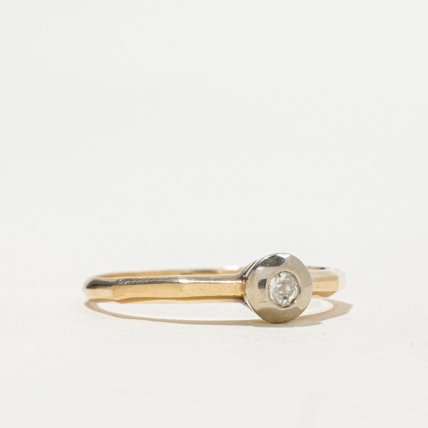 Retro Czechoslovakian 14K Old European Cut Diamond Ring | 0.08ct | SZ 10