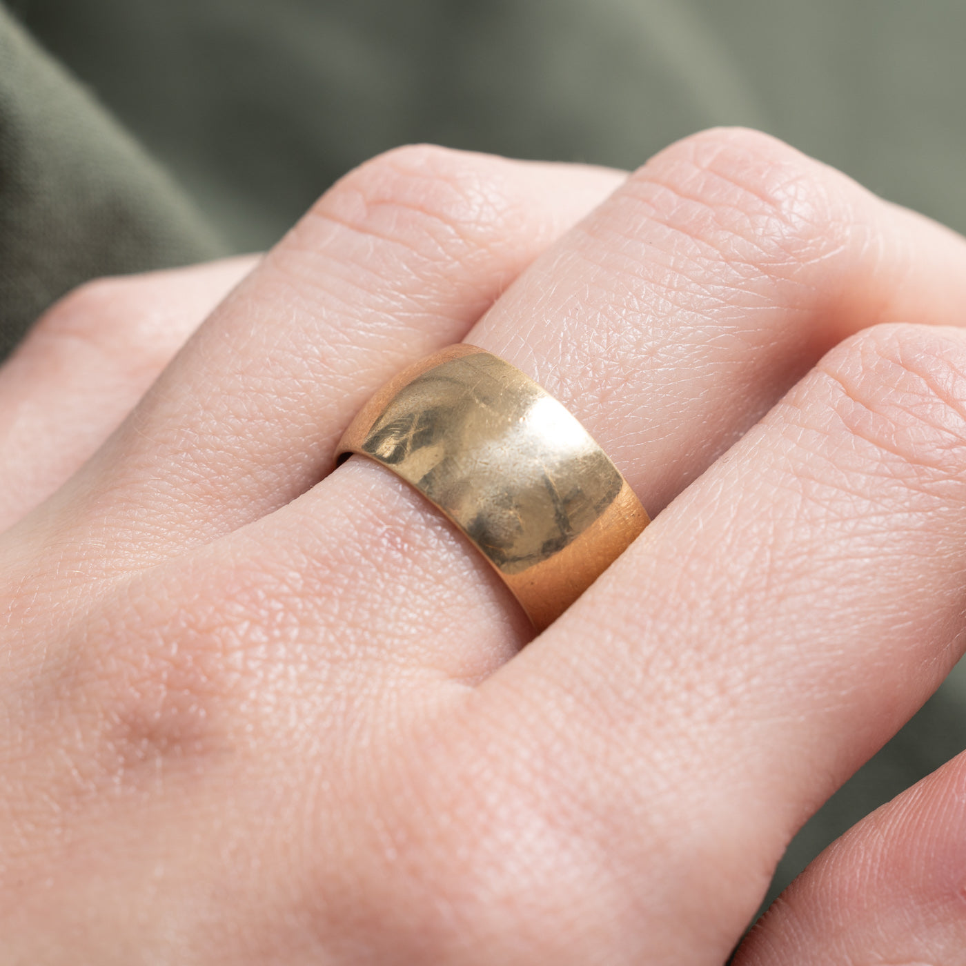 1989 Birmingham 9k Yellow Gold Cigar Band | 10mm | SZ 7.5