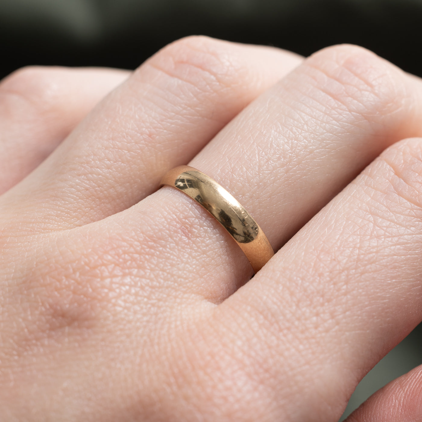 1990 Birmingham 9k Yellow Gold Band | 3.5mm | SZ 7.5