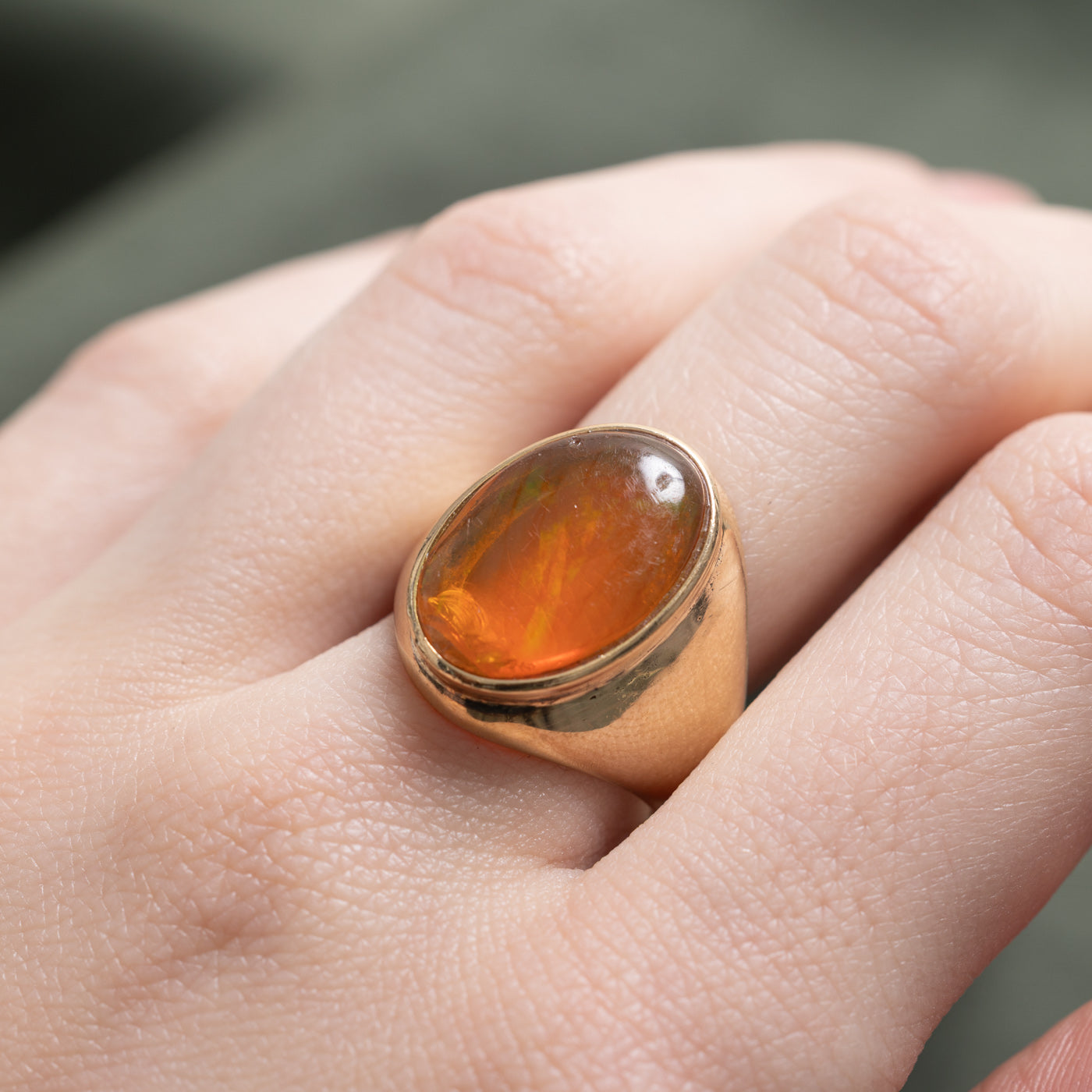 Oval Opal Cocktail Ring | 4.00ct | SZ 7.5