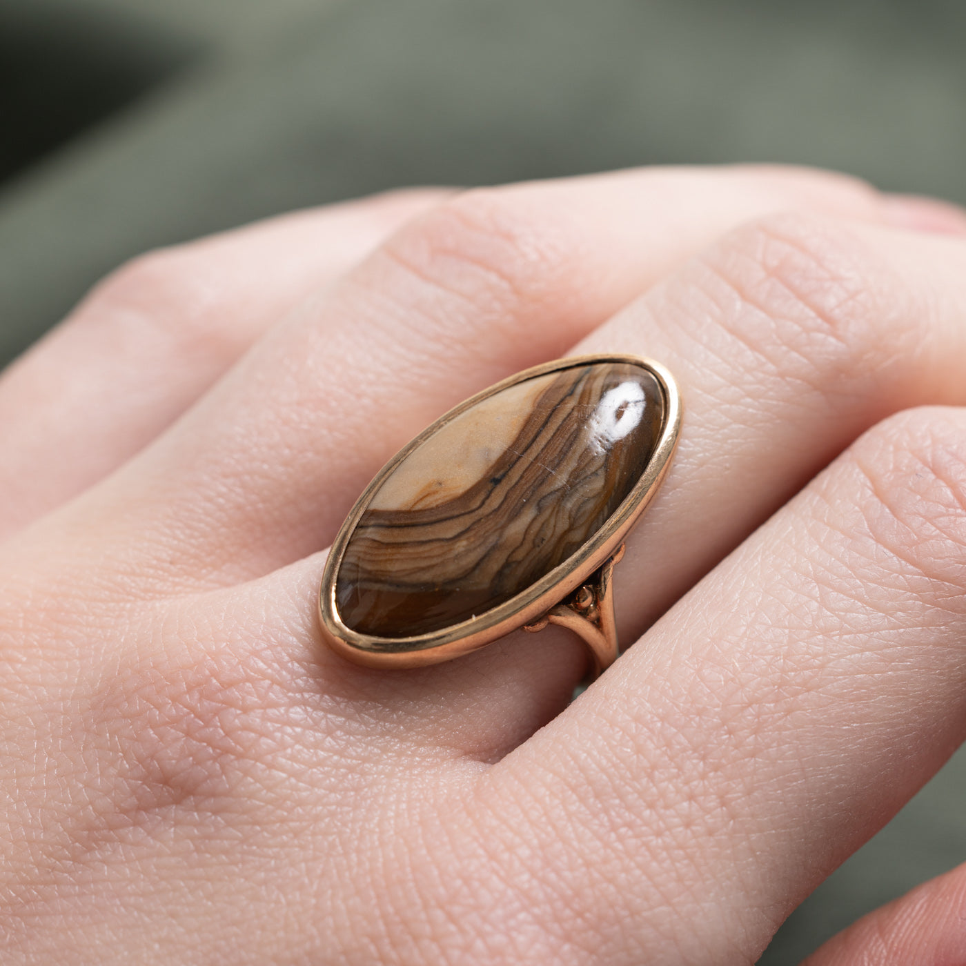 Agate Cocktail Ring | 9.00ct | SZ 5.5