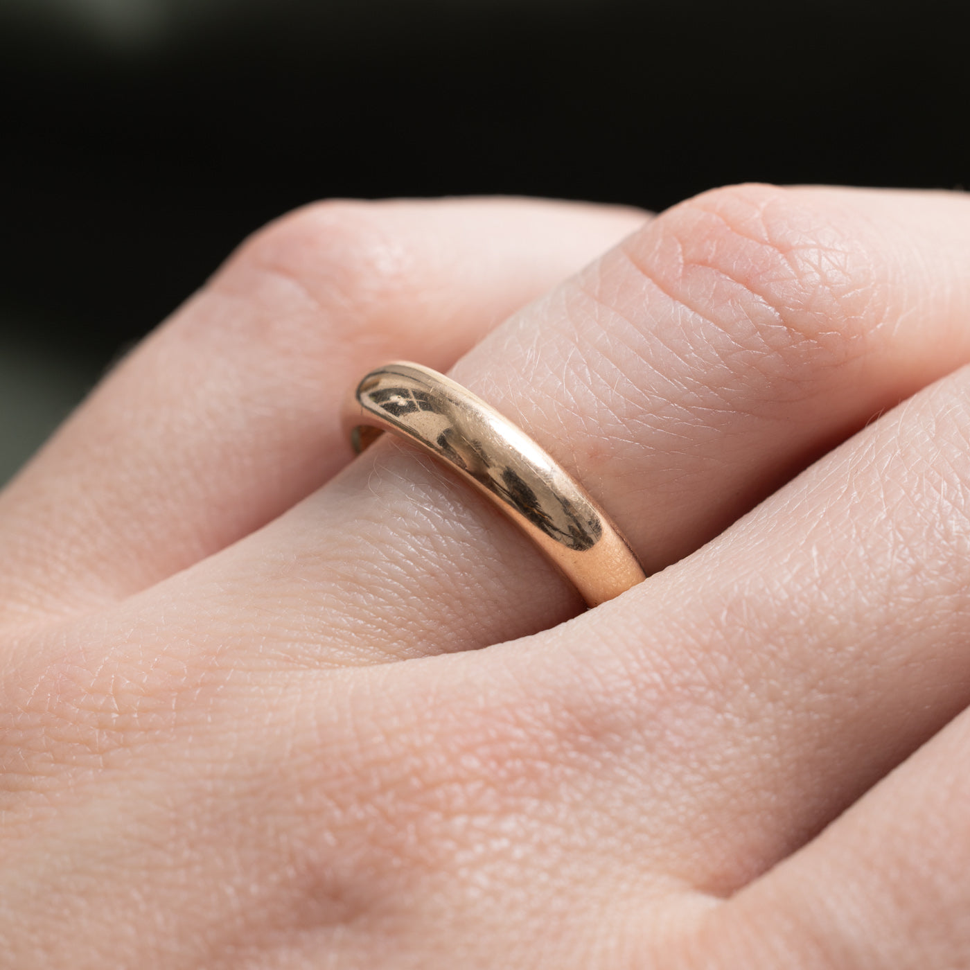 10k Yellow Gold Engraved Band | 4mm | SZ 6.25